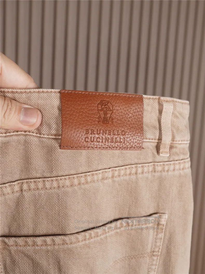 Brunello Cucinelli Brunello Cucinelli Desert Color Spring/Summer Denim Pants Size US 40 / EU 56 - 5 Thumbnail