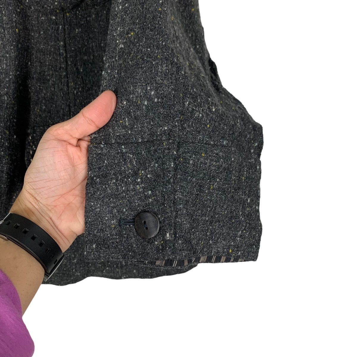 Japanese Brand NICOLE BOUTIQUE Wool Button Jacket #0015-C1 Size US L / EU 52-54 / 3 - 15 Thumbnail