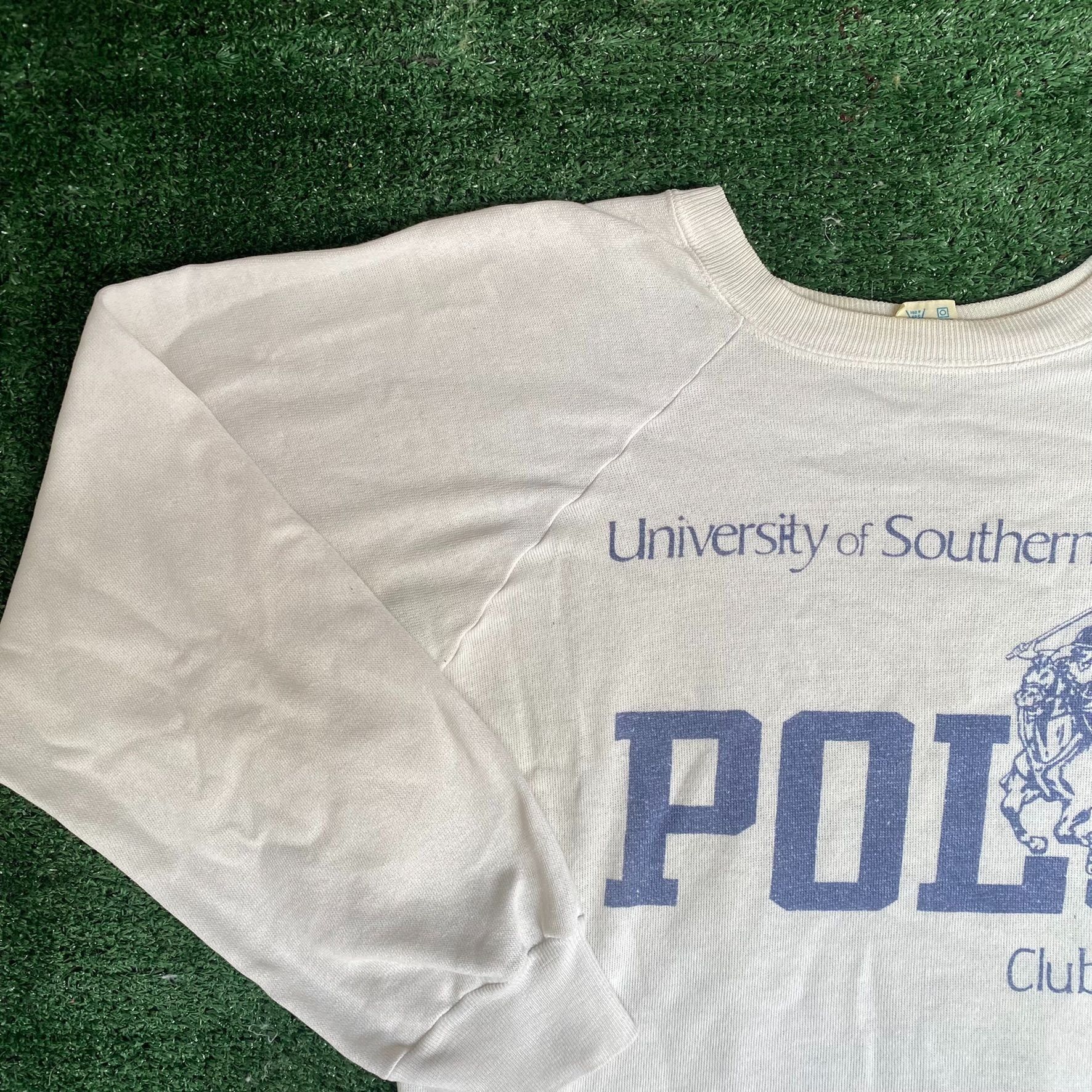 Champion Vintage 80s Polo Club Sweatshirt Southern Indiana Crewneck Size US M / EU 48-50 / 2 - 2 Thumbnail