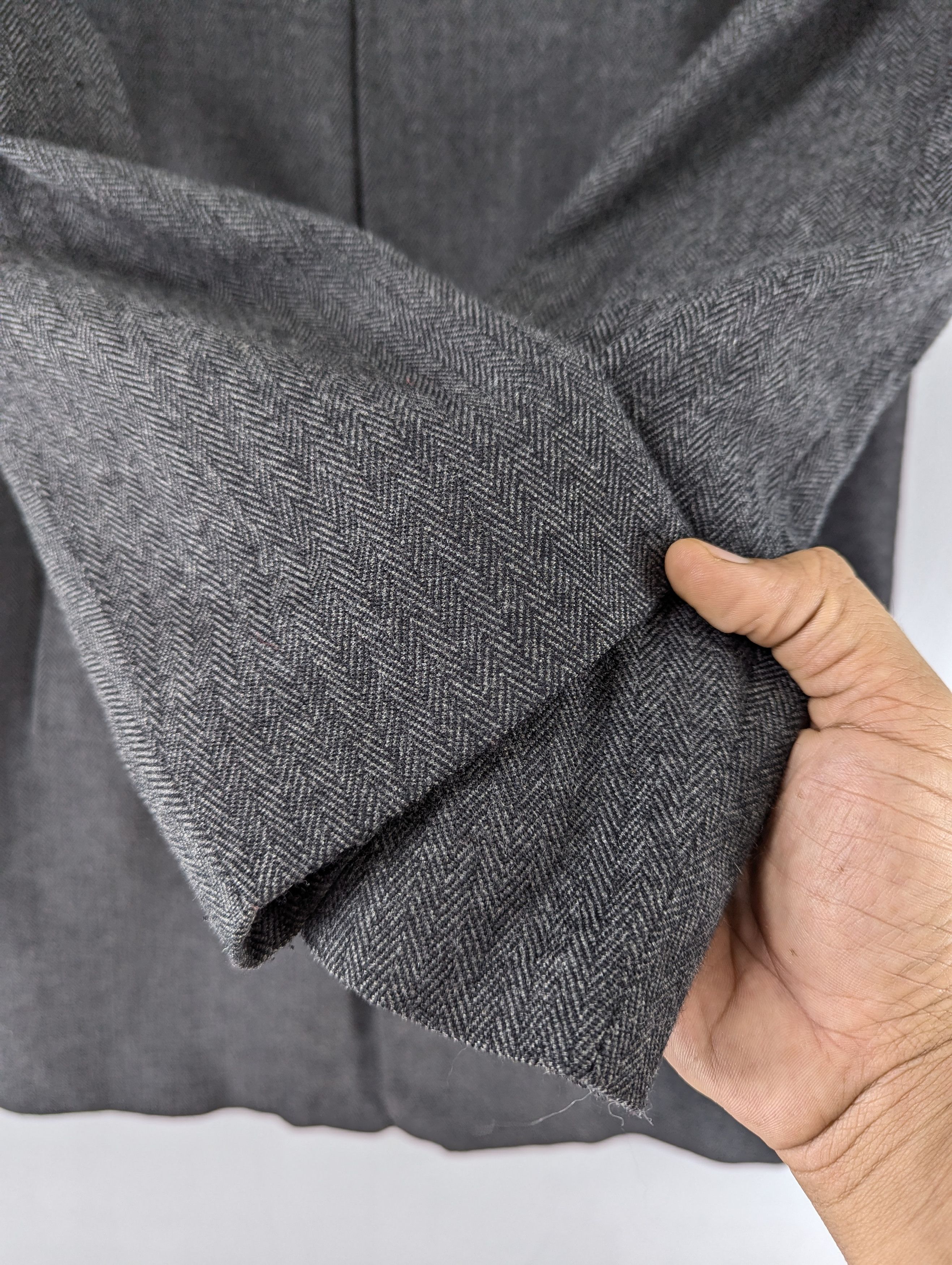 Hugo Boss Boss By Hugo Boss Herringbone Wool Long Coat Jacket Size US M / EU 48-50 / 2 - 6 Thumbnail