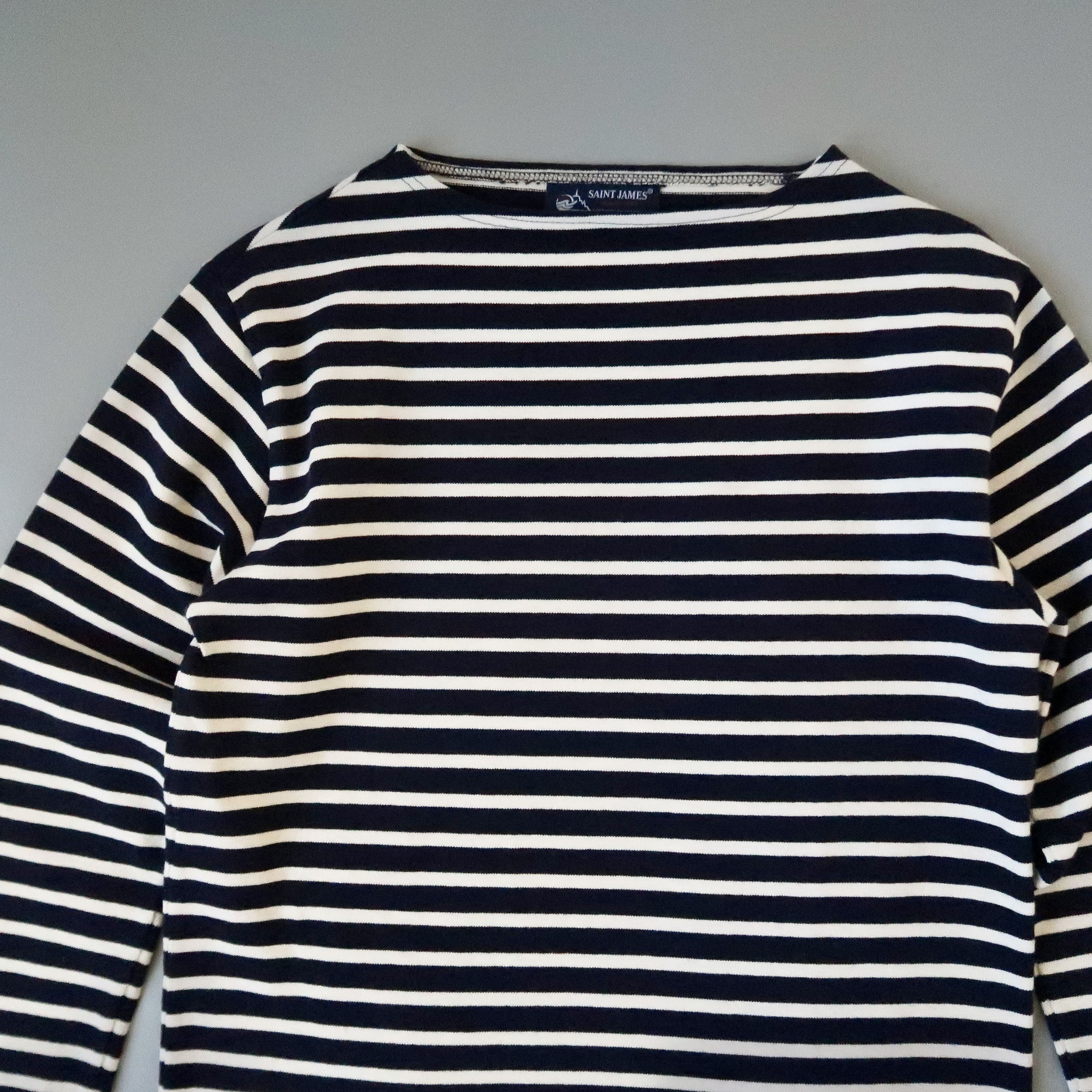 Saint James EXCELLENT, SAINT JAMES heavyweight cotton breton shirt, 3.5 Size US S / EU 44-46 / 1 - 3 Thumbnail