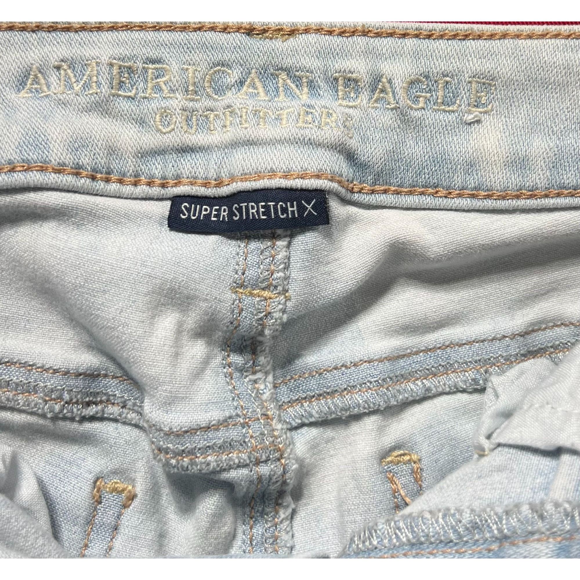 Other American Eagle - Women's Stretch Mid-Rise Skinny Jeans Distr Size 24" / US 00 / IT 34 - 9 Thumbnail