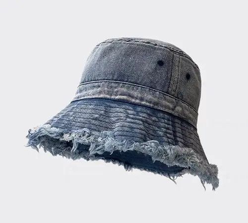 Other washed denim frayed bucket hat Size ONE SIZE - 1 Thumbnail