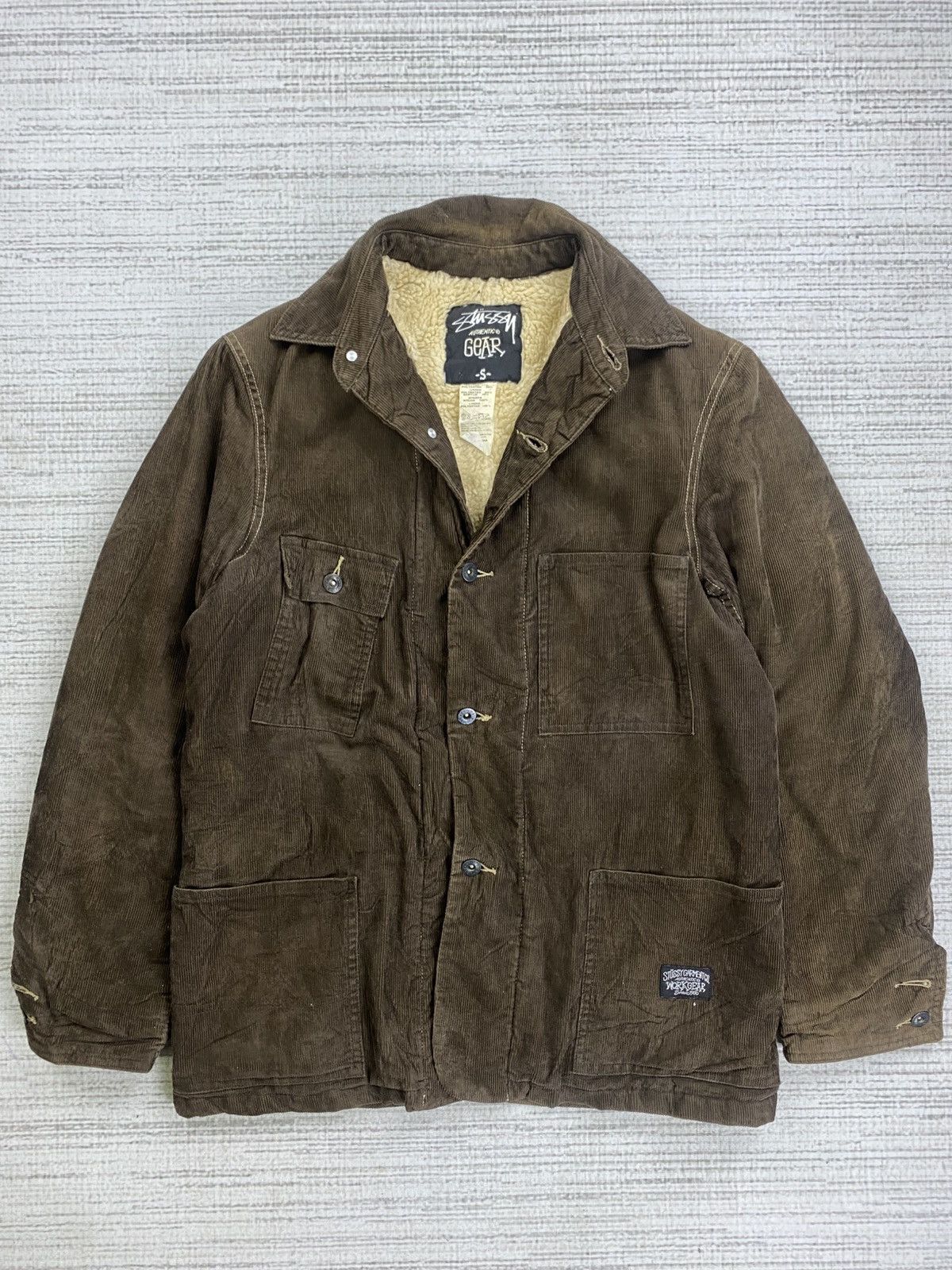 Stussy 90s Stussy Garment Multipocket Corduroy Chore Jacket Size US M / EU 48-50 / 2 - 5 Thumbnail
