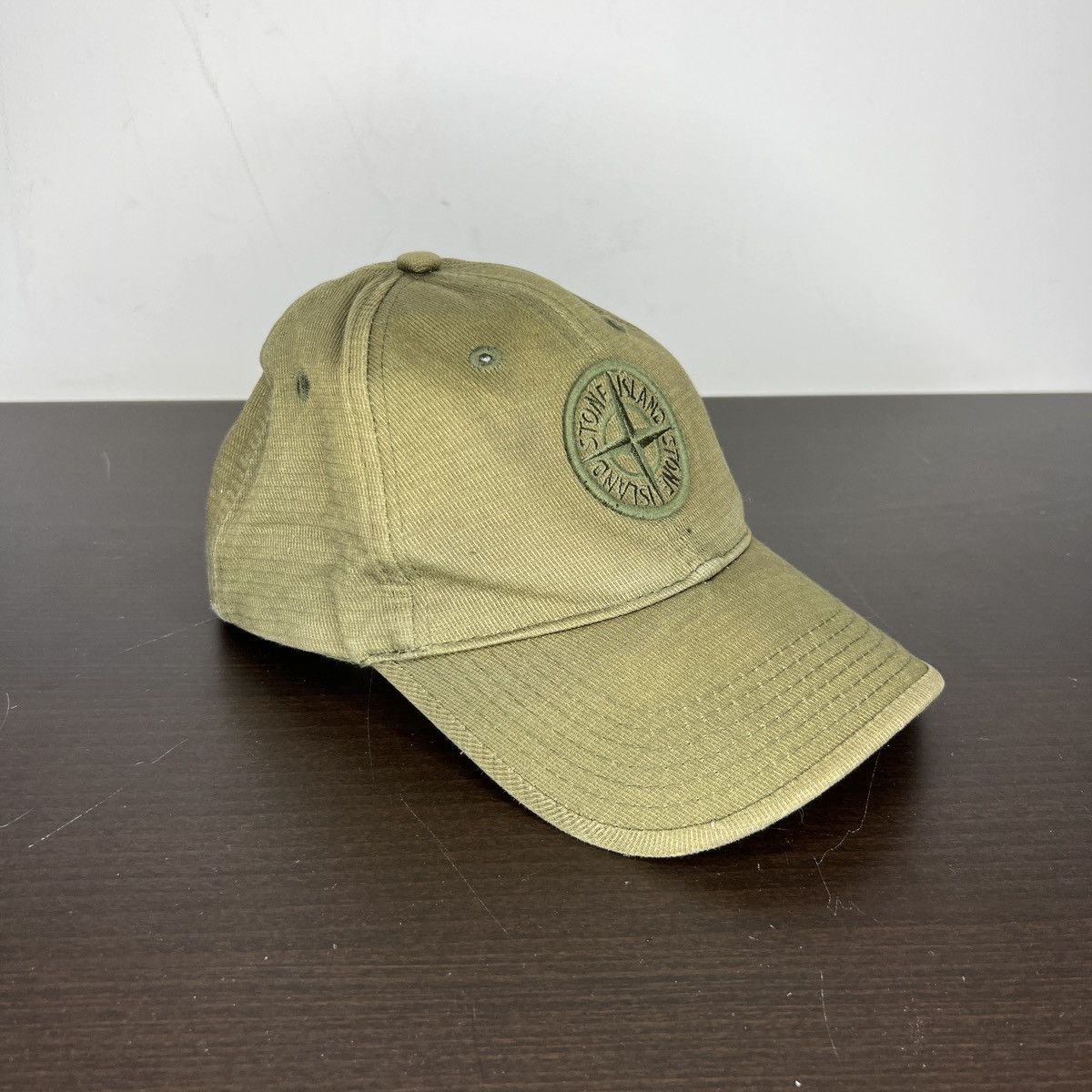 Stone Island Stone Island Khaki Green Cap Hat Big Logo Wind Rose Size ONE SIZE - 2 Thumbnail