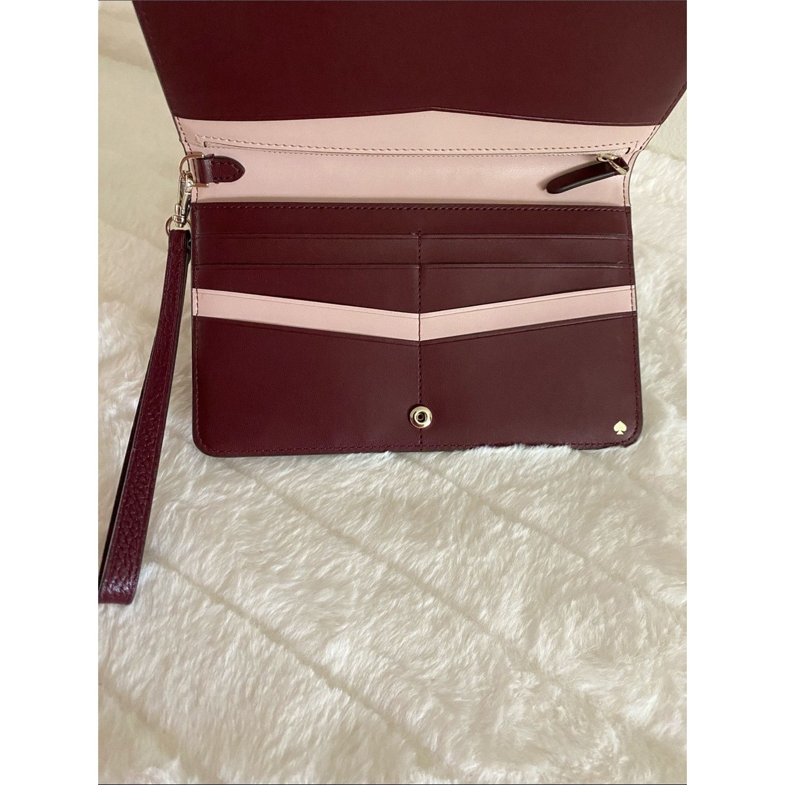 Kate Spade Kate Spade Kourtney Chevron Medium Clutch Wallet Wristlet Size ONE SIZE - 4 Thumbnail