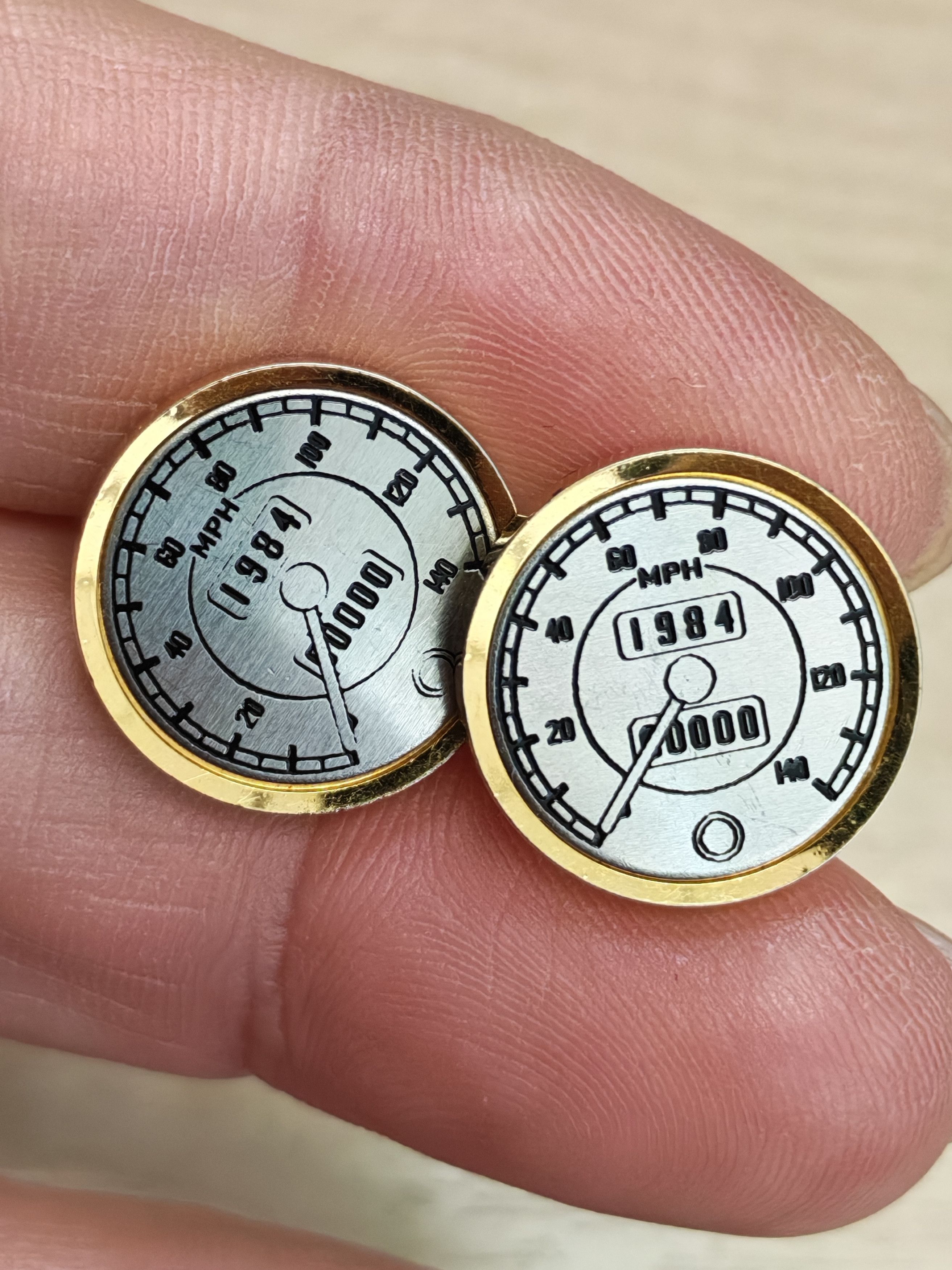 Takeo Kikuchi Vintage Takeo Kikuchi Cufflinks Rare Speedometer Size ONE SIZE - 2 Thumbnail