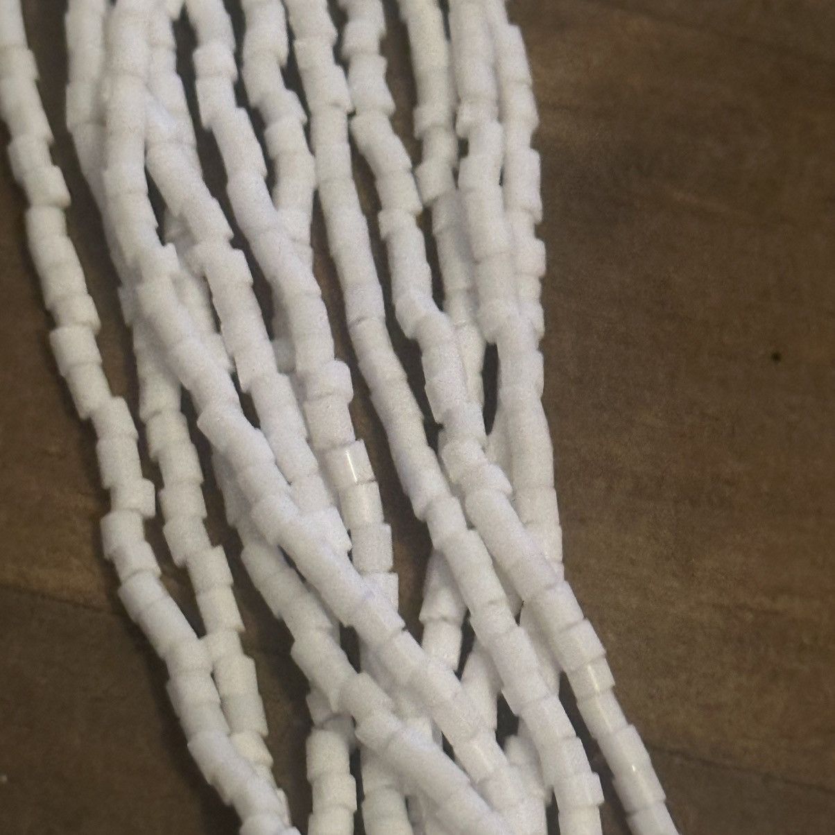 Vintage Vintage twisted multi strand white seed bead necklace Size ONE SIZE - 3 Thumbnail