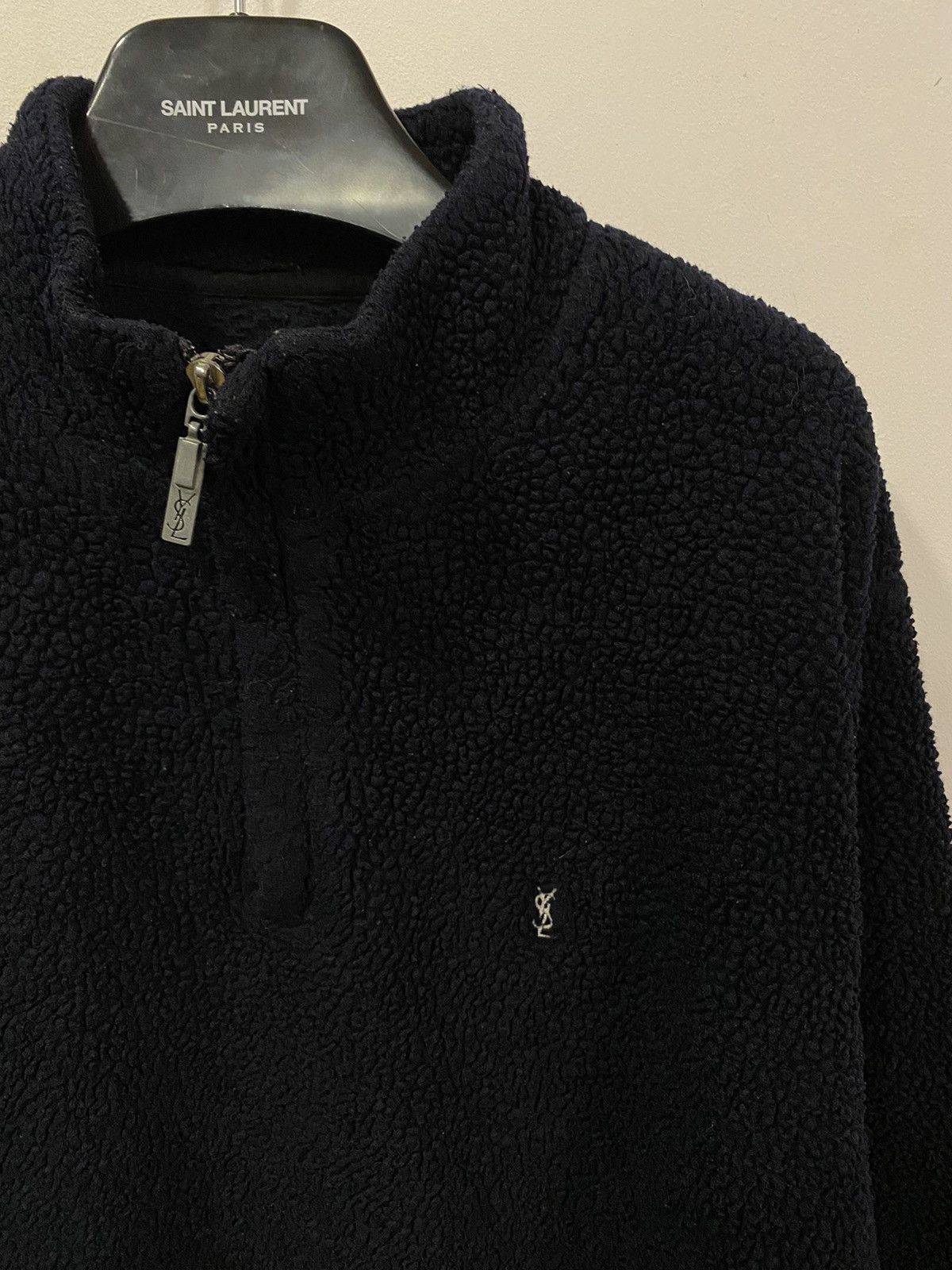 Vintage Heavy Fleece YSL Sweatshirt Thick YSL Sweater Size US L / EU 52-54 / 3 - 7 Thumbnail