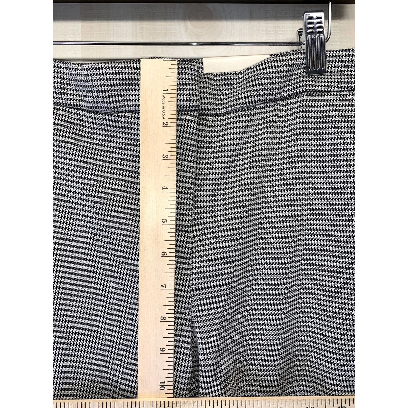 Vintage VINTAGE Eliane Rose Women’s SZ 6 Modern Fit Houndstooth Print Pants Career/Office NWT Size 28" / US 6 / IT 42 - 3 Thumbnail
