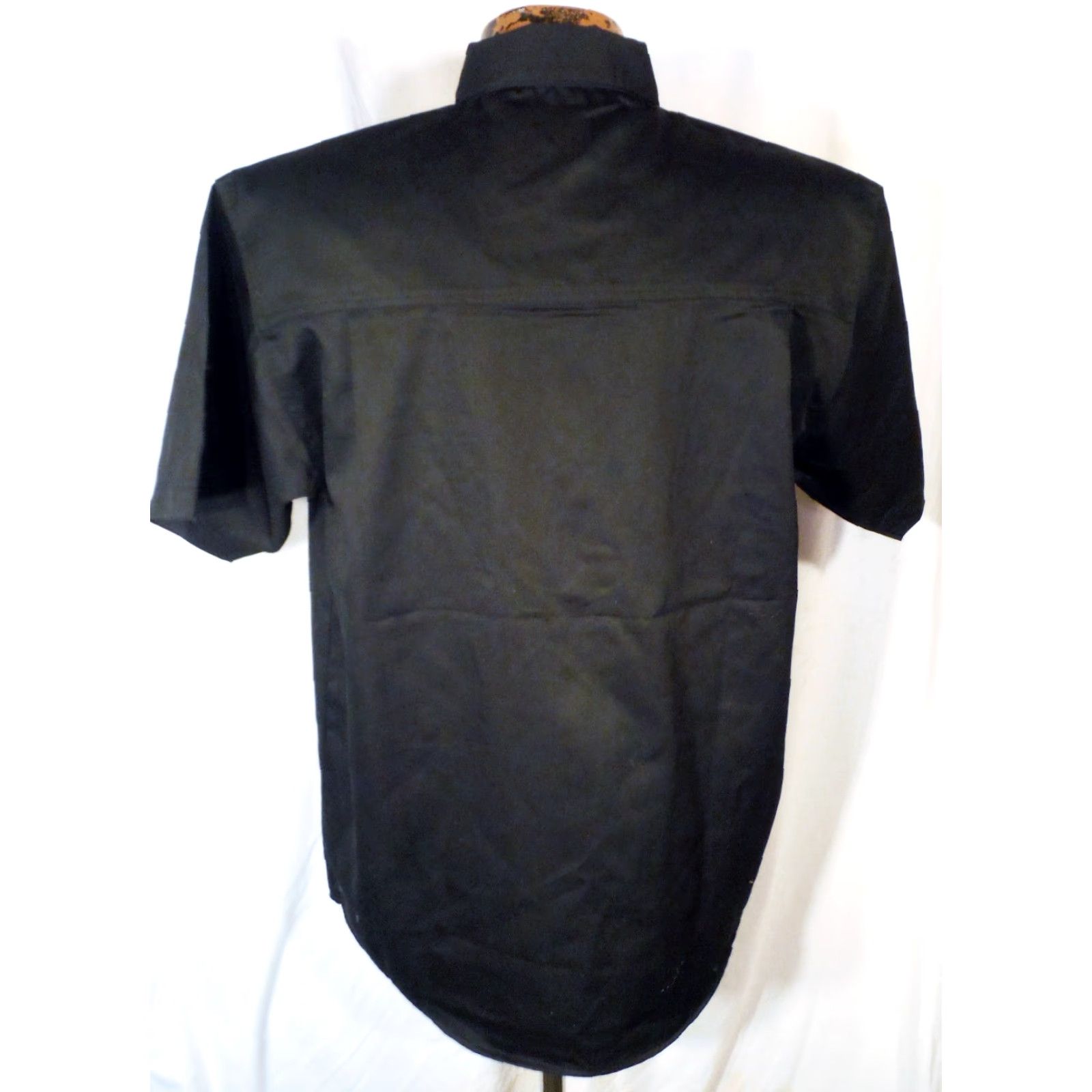 Vintage BLUE GENERATION DuPont Teflon MENS UNIFORM SHIRT 65% COTTON 35% POLYESTER MED BLACK Size US M / EU 48-50 / 2 - 2 Thumbnail
