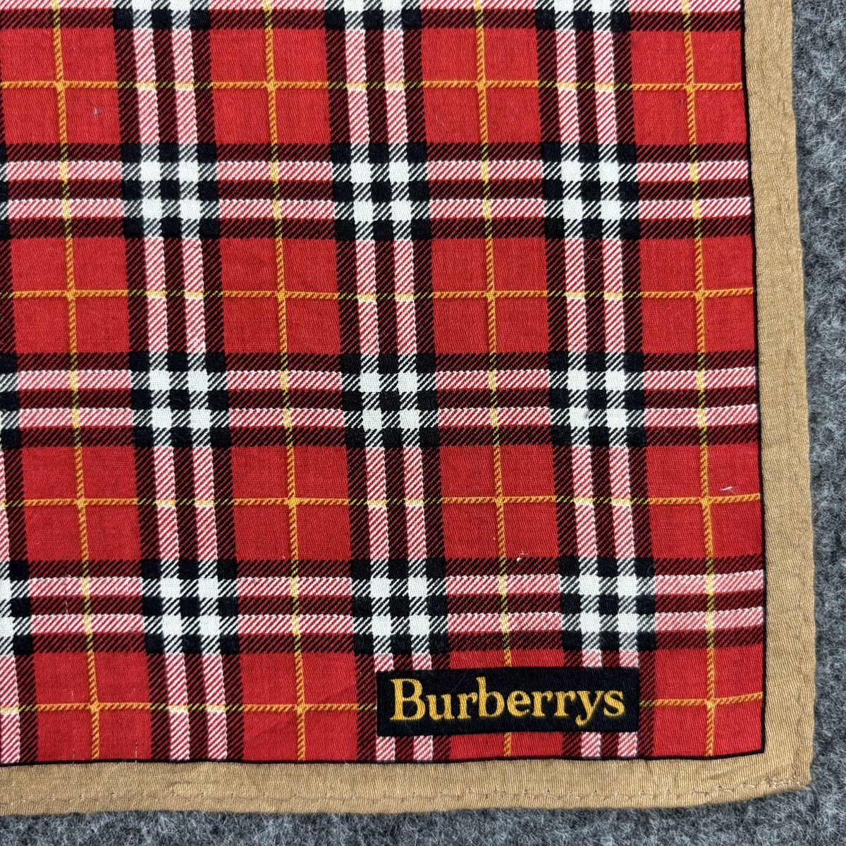 Burberry × Vintage Handkerchief # E016 # Bandana # Neckerchief Size ONE SIZE - 2 Thumbnail