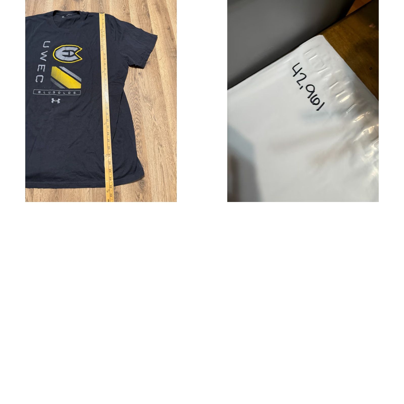 Under Armour Under Armour Shirts Mens 3XL Black Short Sleeve Crew Neck UWEC Blue Golds Shirt T-Shirt Mens Black 3XL Under Armour HeatGear Sports Size US XXL / EU 58 / 5 - 8 Thumbnail