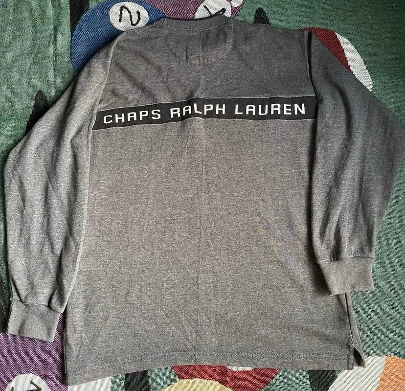 Polo Ralph Lauren × Vintage Vintage Chaps Ralph Lauren Oversized Logo Sweatshirt Size L Size US M / EU 48-50 / 2 - 3 Thumbnail