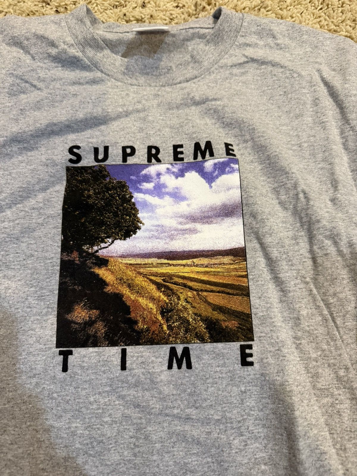 Supreme Supreme Time Tshirt Size US M / EU 48-50 / 2 - 2 Thumbnail