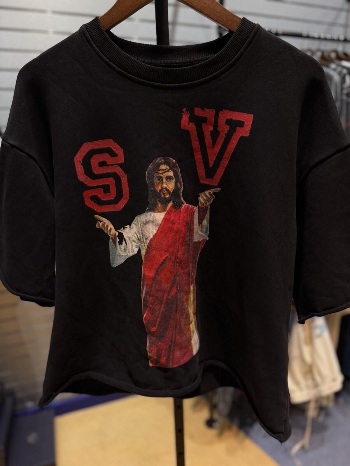 Saint Vanity Size M - Saint Vanity T-shirt 2025 Black/Red Crewneck Size US M / EU 48-50 / 2 - 2 Thumbnail