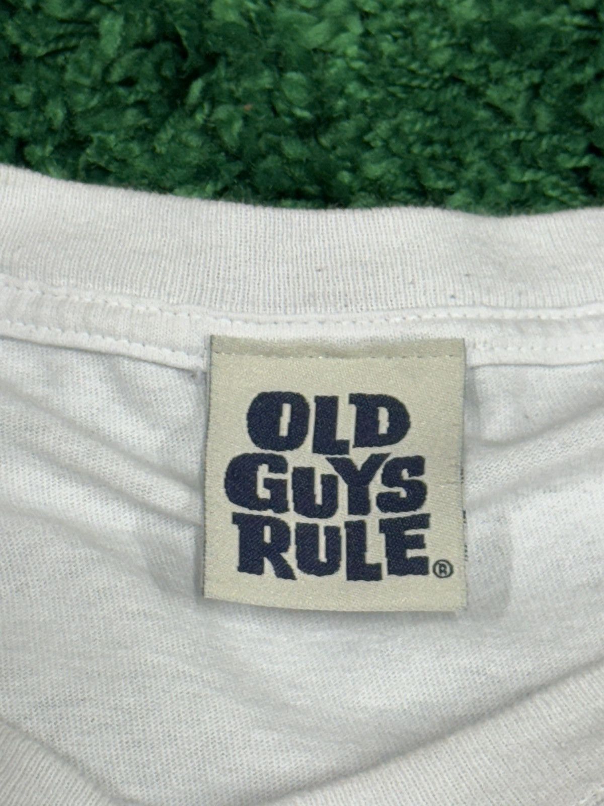 Vintage Old Guys Rule Logo Vintage White Tee XL Size US XL / EU 56 / 4 - 7 Thumbnail