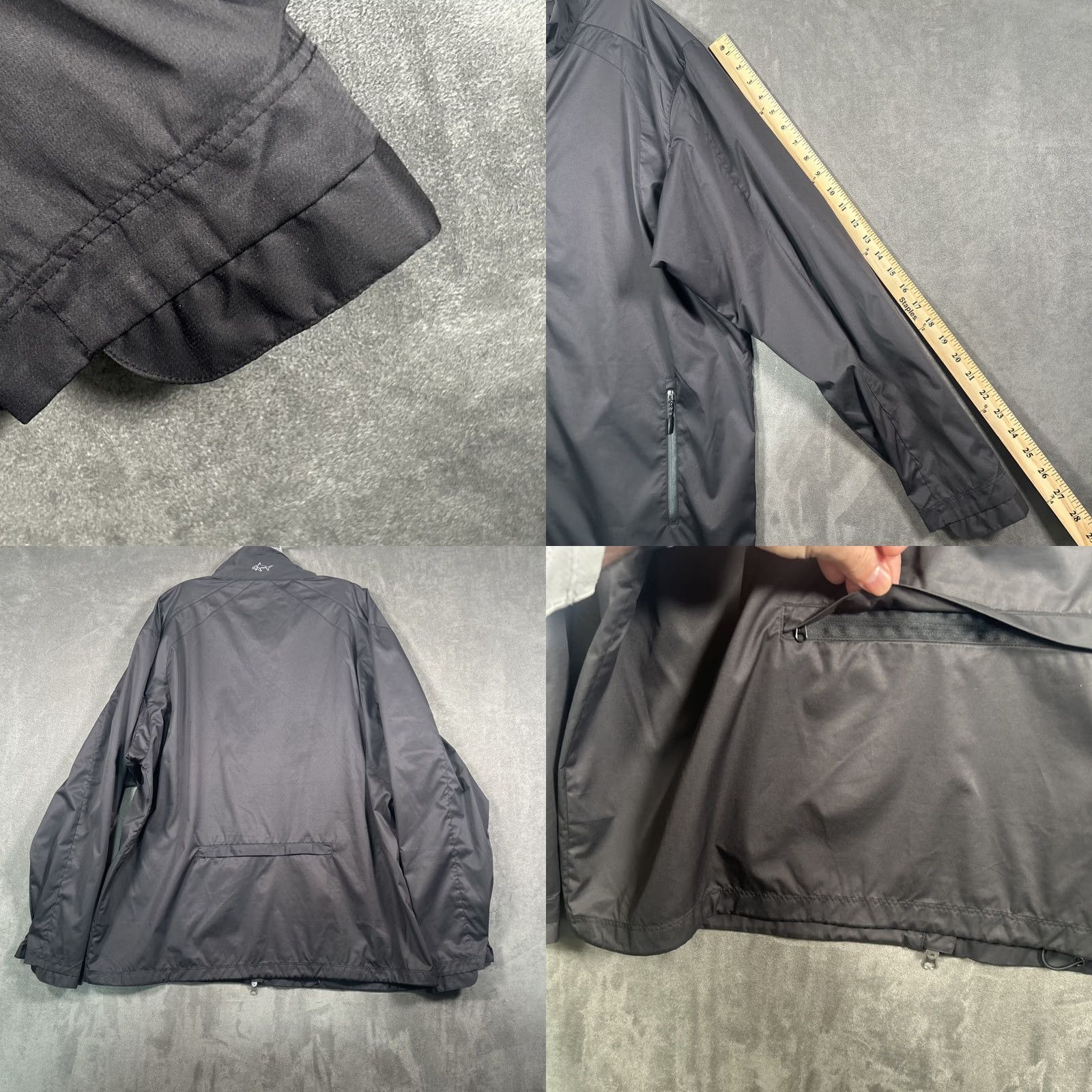 Vintage Greg Norman Golf Jacket Mens XL Black EPIC Nextec Windbreaker Full Zip Pockets Size US XL / EU 56 / 4 - 8 Thumbnail