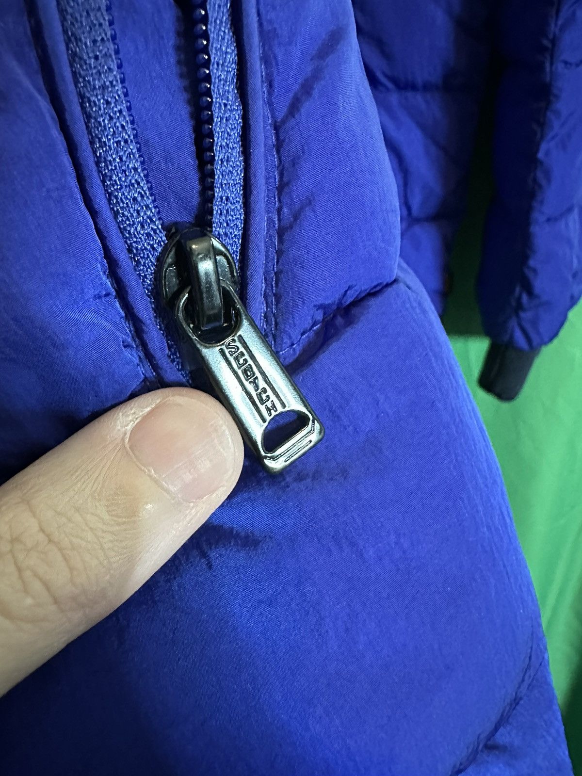 Scotch & Soda Zip-up hooded blue puffer coat Size US XL / EU 56 / 4 - 6 Thumbnail