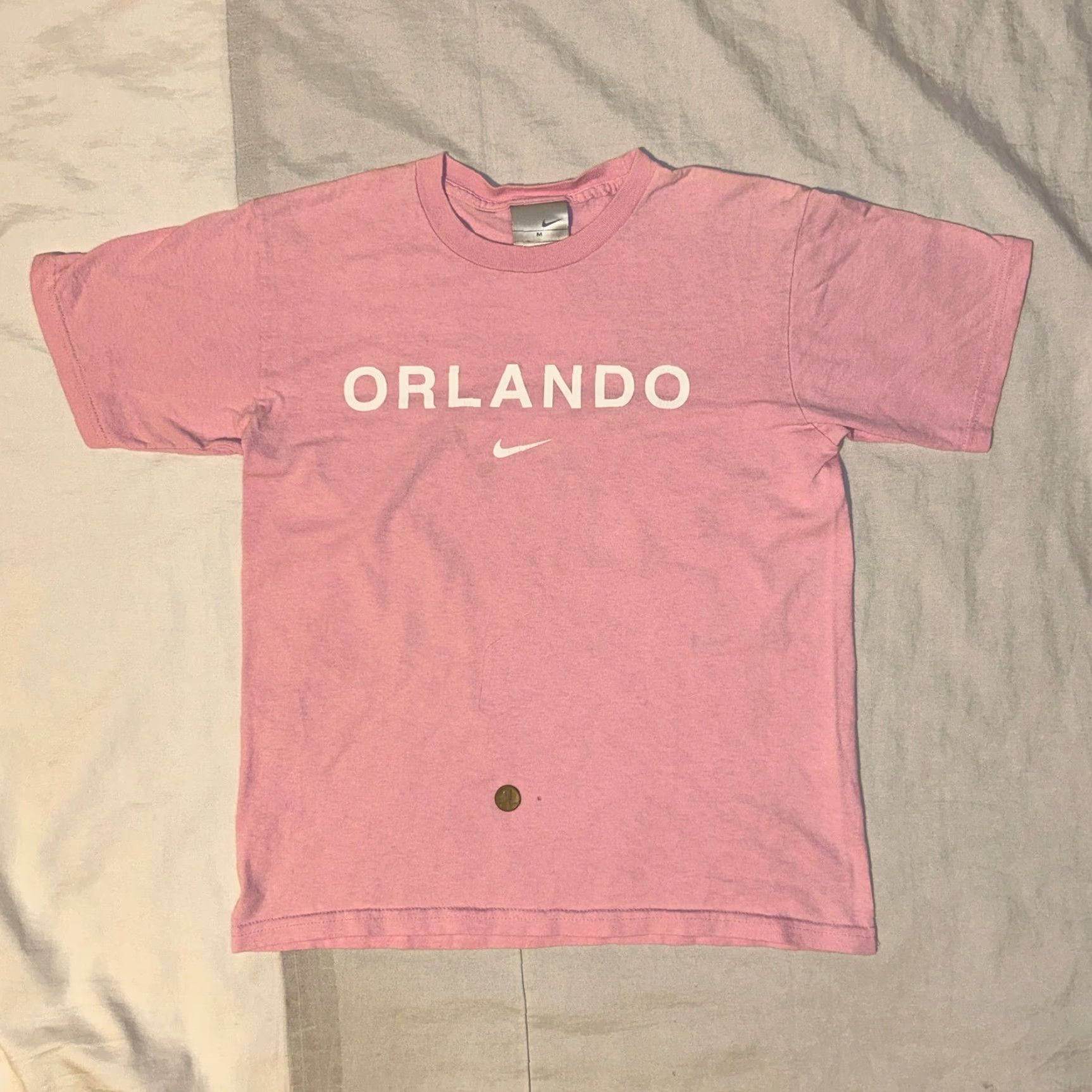 Nike Nike T-Shirt Shirt Women S Pink Logo Short Sleeve Crew Neck Casual Size S / US 4 / IT 40 - 2 Thumbnail