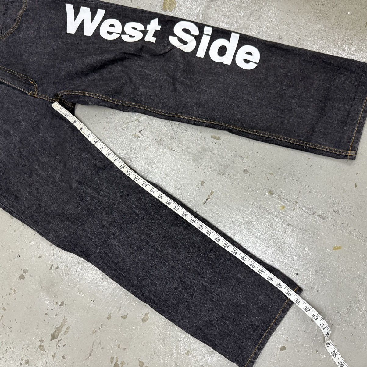 La Gear Vintage West Side Seagull Ripoff Travis Scott Flacko Denim Size US 36 / EU 52 - 9 Thumbnail