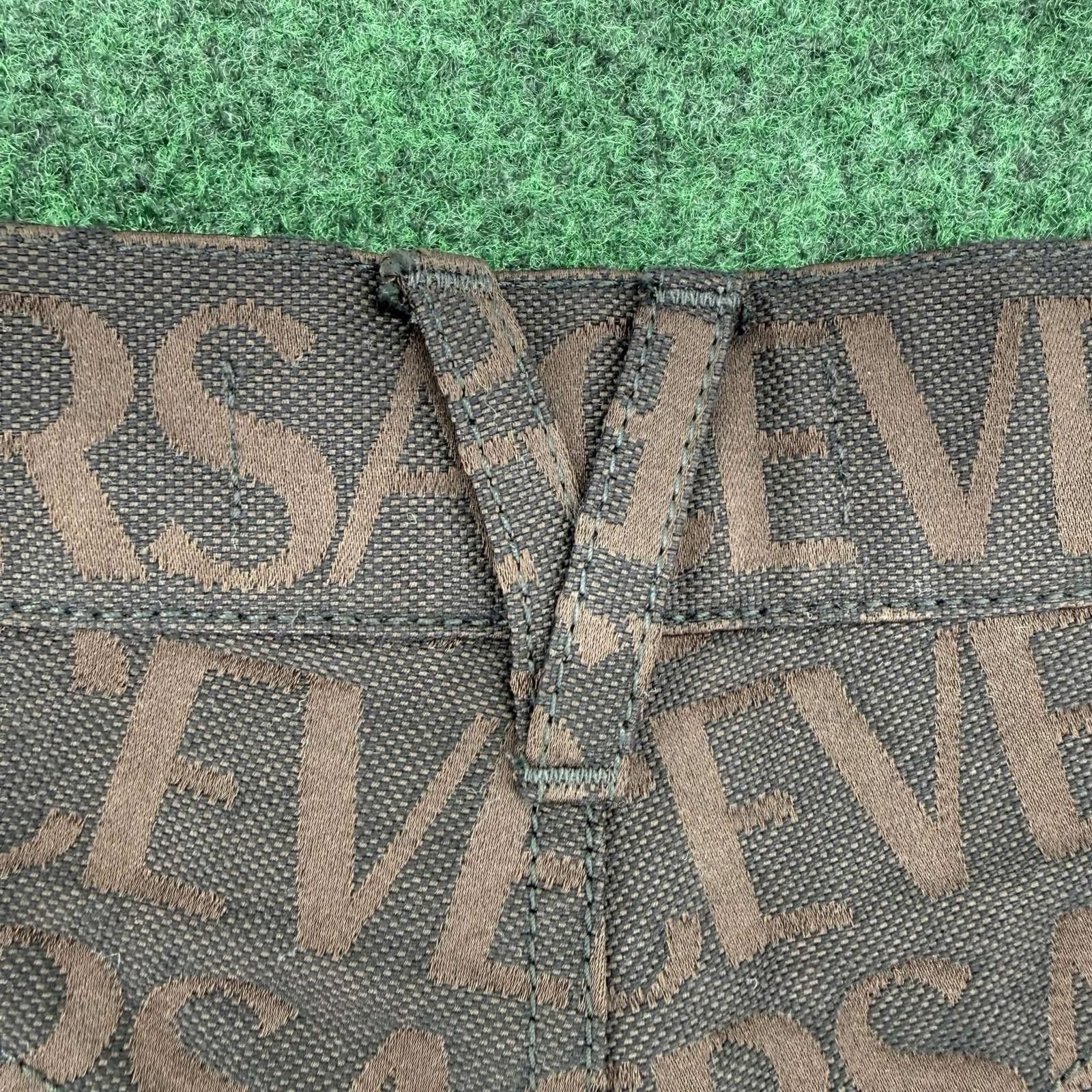 Versace Versace All-Over Logo Brown Denim Jeans 48 Used Size US 44 / EU 60 - 10 Thumbnail