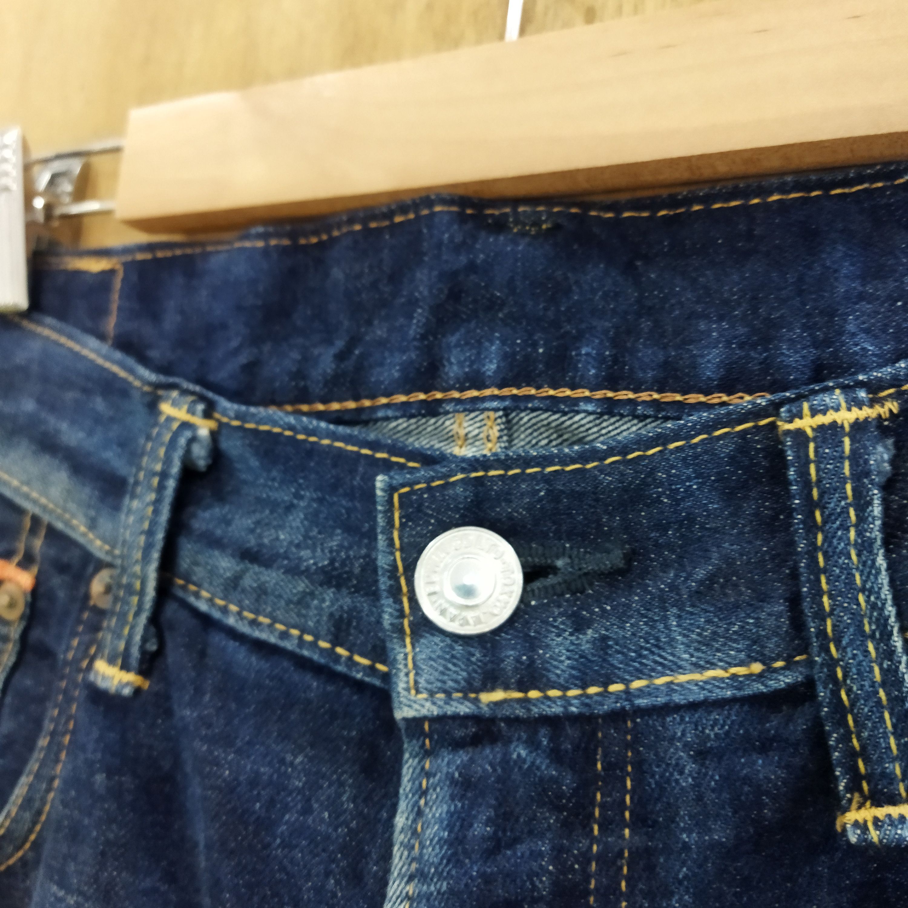Edwin × Vintage EDWIN 505 BLUE RUSTY JEANS PANTS Size US 34 / EU 50 - 6 Thumbnail