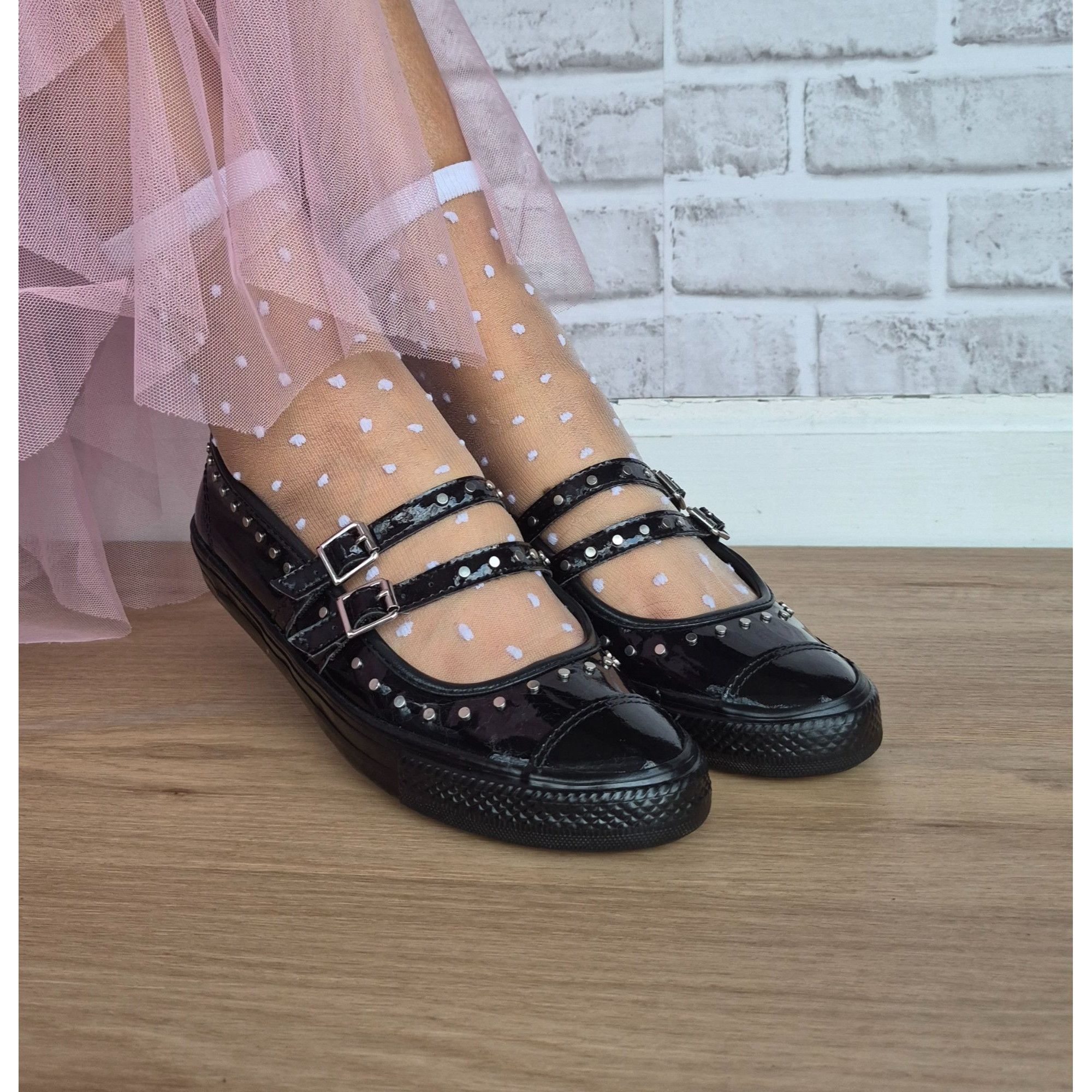 Converse ⭐Converse Chuck Taylor Dainty Mary Jane Sz 8 Women's shoes S Size US 8 / IT 38 - 2 Thumbnail