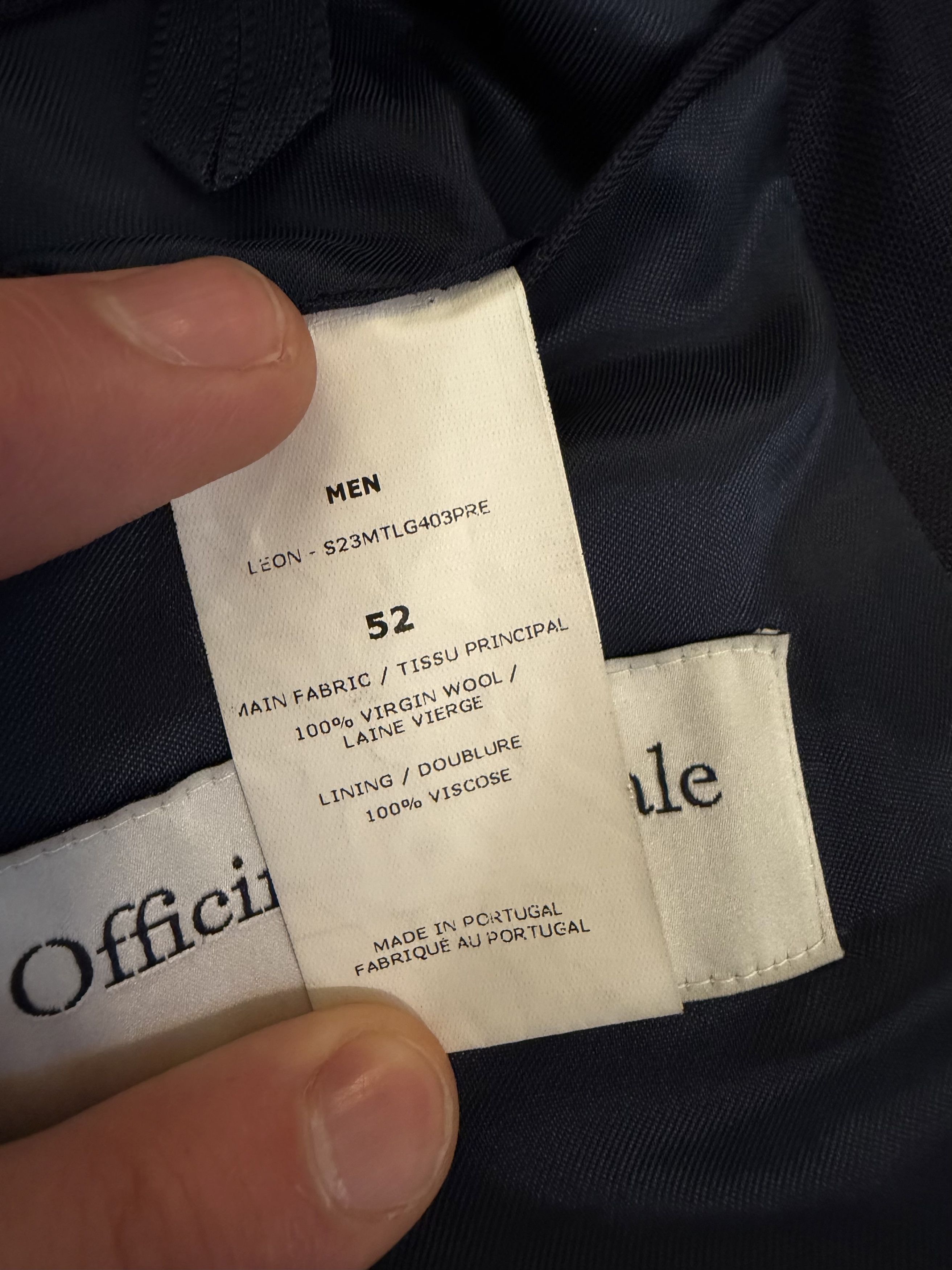 Officine Generale Officine Generale Suit Size 40R - 4 Thumbnail