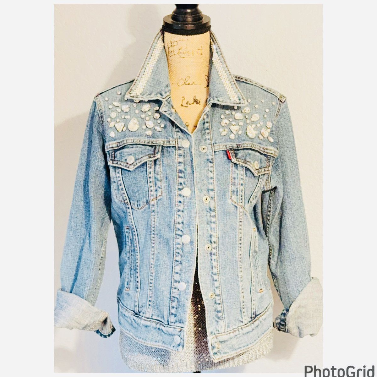 Levi's LEVI’s Limited Edition Embellished Jacket Size M / US 6-8 / IT 42-44 - 6 Thumbnail