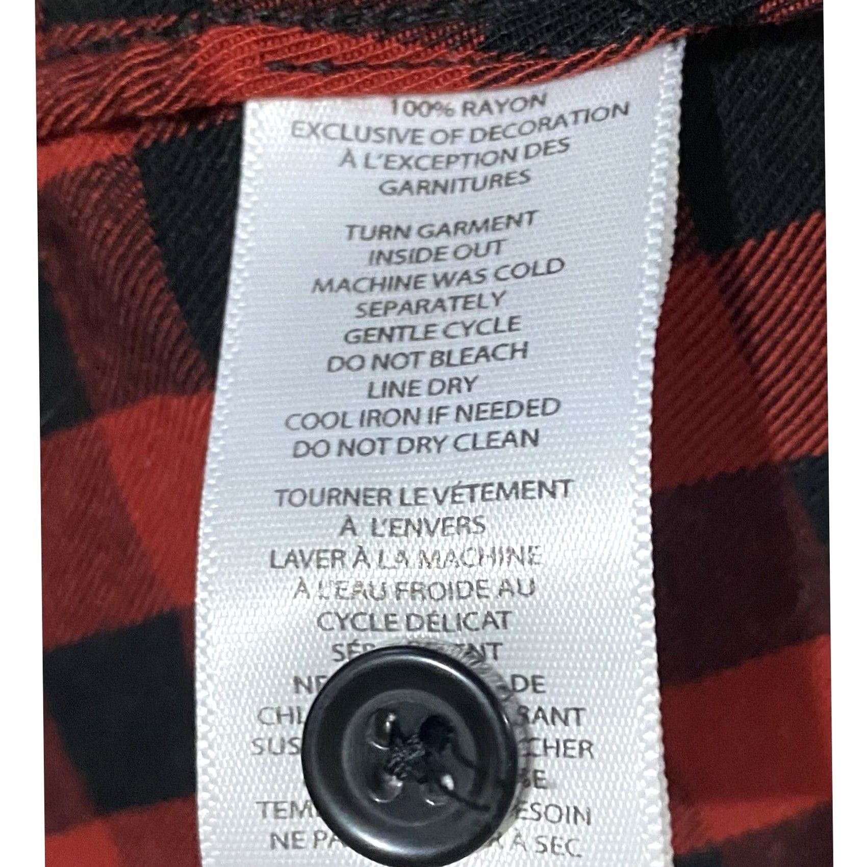 Vintage VINTAGE Beach Lunch Lounge Womens Buffalo Check Tunic Top Red Black Embroidered Sz Large Size L / US 10 / IT 46 - 8 Thumbnail