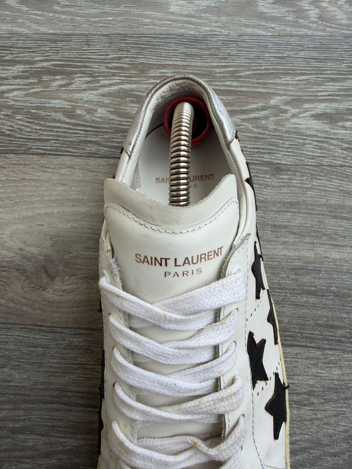Saint Laurent Paris Saint Laurent SL/06 Black Star Patches Sneakers Sz 40 Size US 7 / EU 40 - 8 Thumbnail