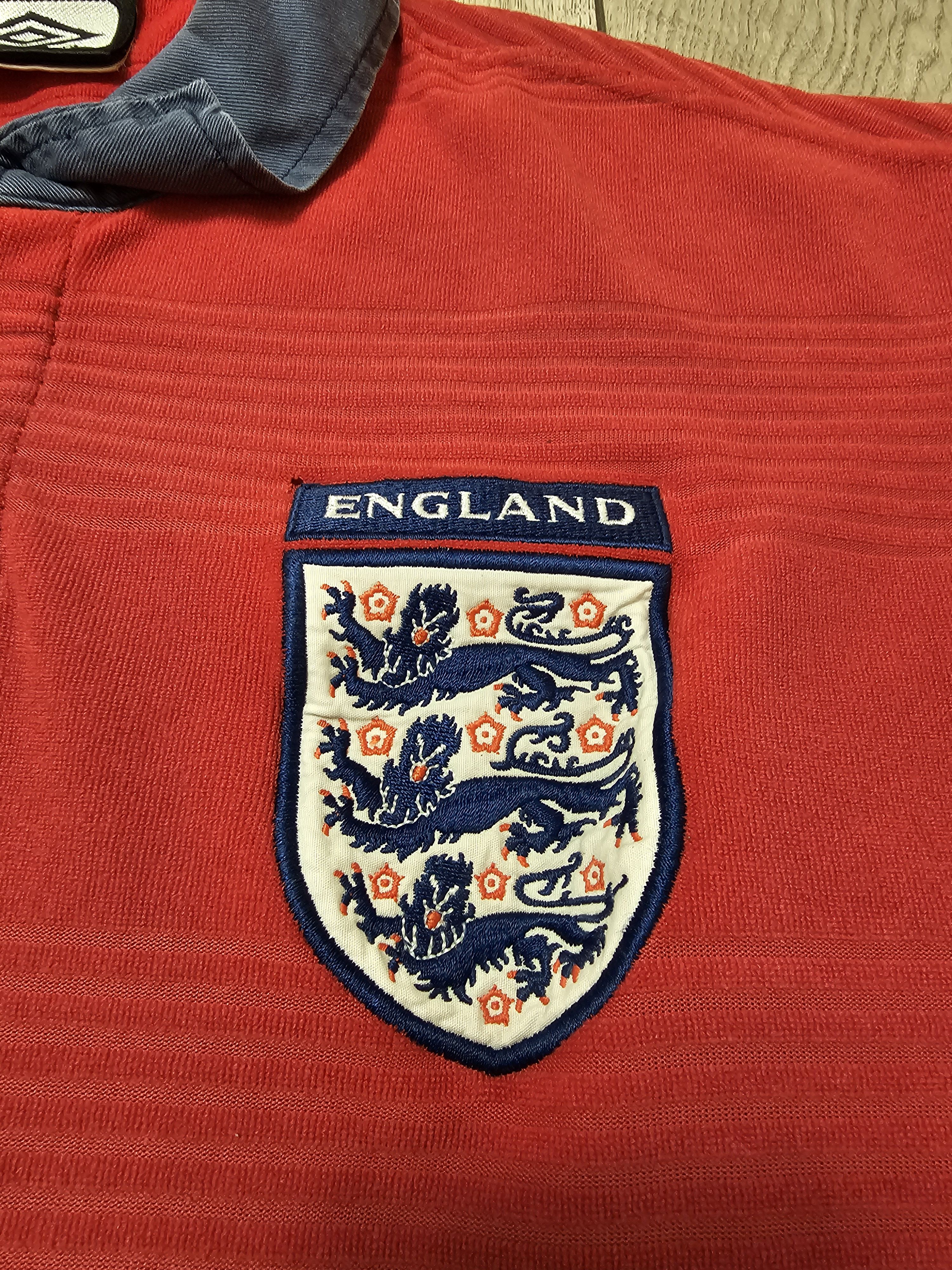 Vintage ENGLAND 1999 2001 VINTAGE AWAY FOOTBALL SHIRT SOCCER JERSEY Size US XL / EU 56 / 4 - 4 Thumbnail