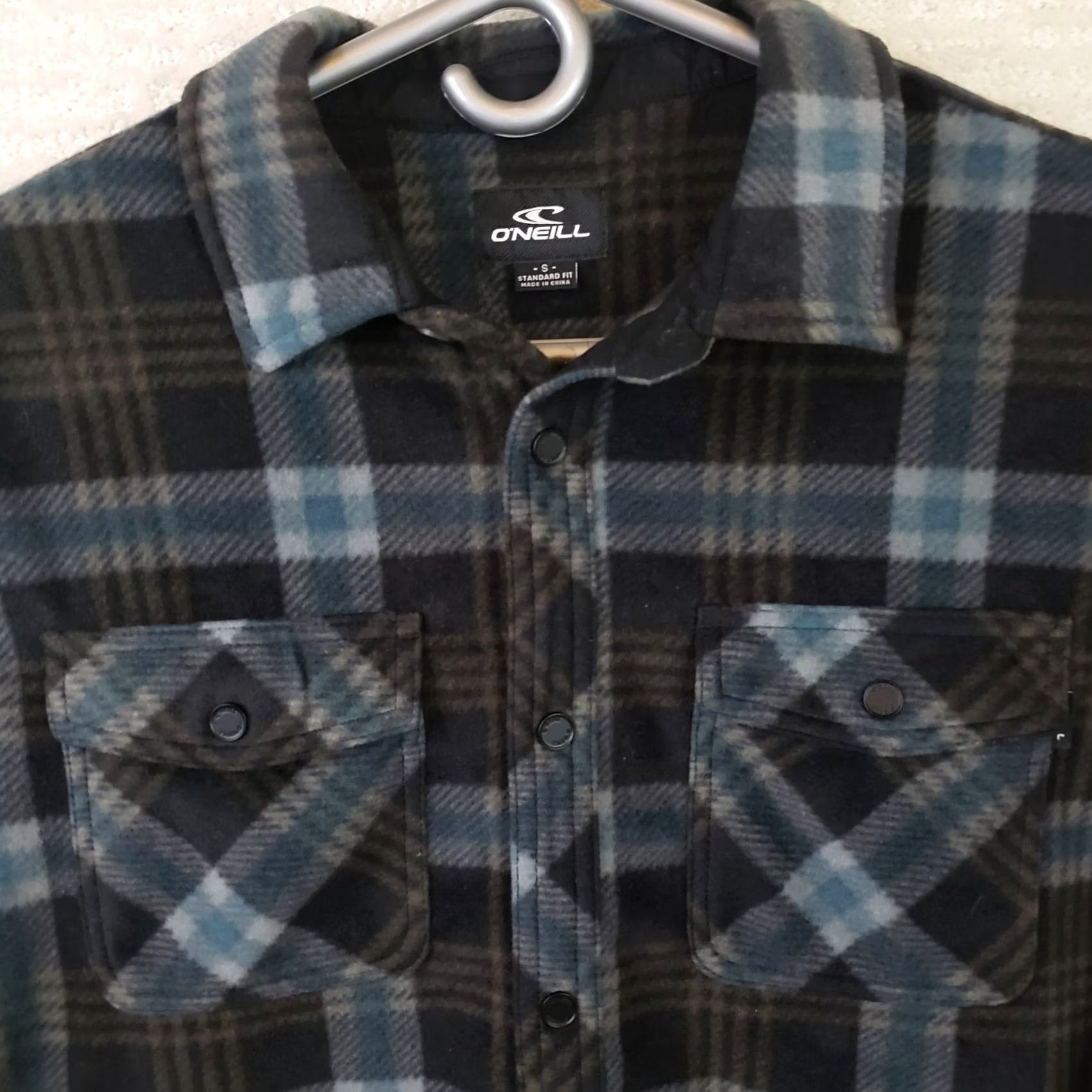 O'Neill O'Neill Shirt Mens S Blue Black Men Jacket Plaid Polyester Schaket Size US S / EU 44-46 / 1 - 3 Thumbnail