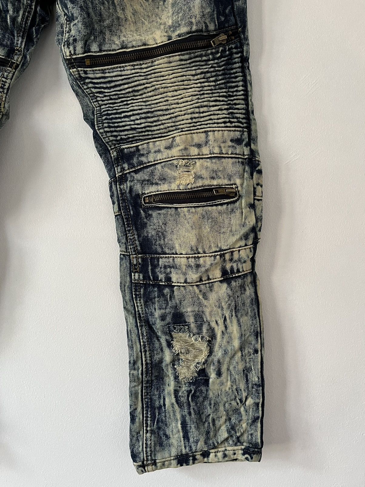 Vintage Vintage Balmain Biker Denim Style R&D Denim Size US 32 / EU 48 - 4 Thumbnail