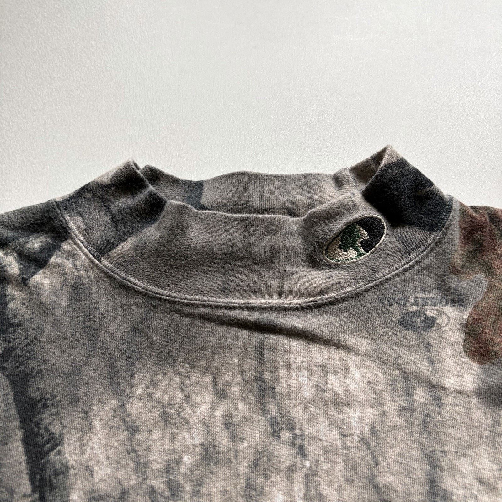 Mossy Oaks × Realtree × Vintage Vintage Mossy Oak Camo Long Sleeve Shirt Medium Mock Neck Size US M / EU 48-50 / 2 - 2 Thumbnail