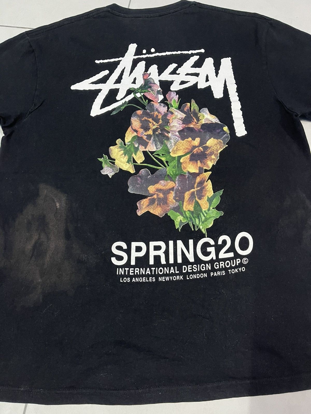 Stussy VINTAGE STUSSY BOUQUET FLORAL SPRING 2020 TEE VERY RARE Size US L / EU 52-54 / 3 - 6 Thumbnail