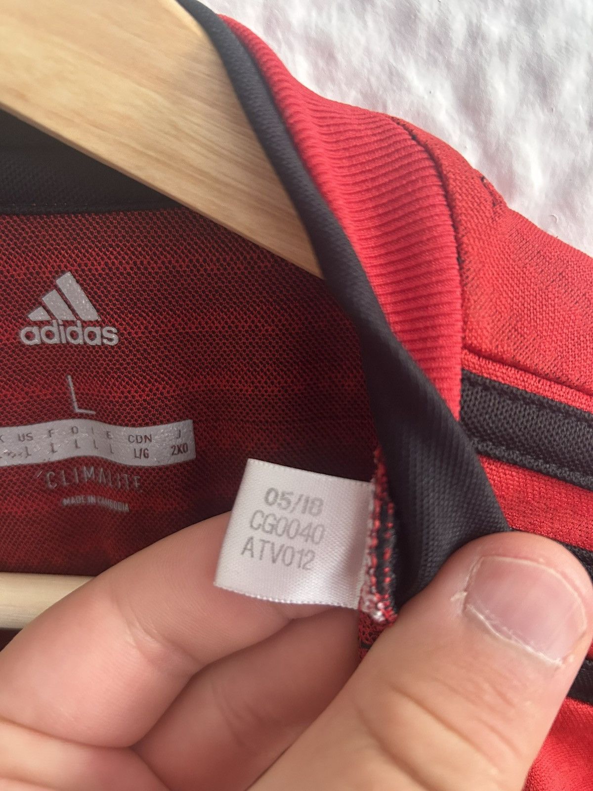 Adidas 2018-19 Marcus Rashford Manchester United Adidas Home Kit Size US L / EU 52-54 / 3 - 5 Thumbnail