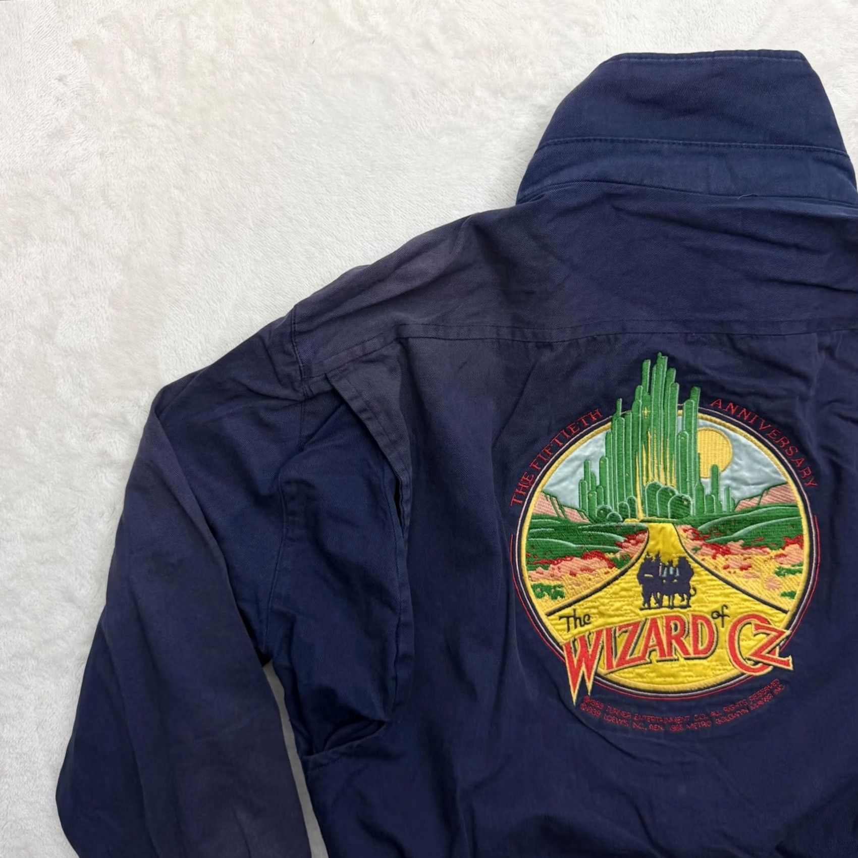 Vintage VINTAGE High Five Wizard Of Oz Jacket Mens S Blue Bomber Embroidered 50th Size US S / EU 44-46 / 1 - 5 Thumbnail