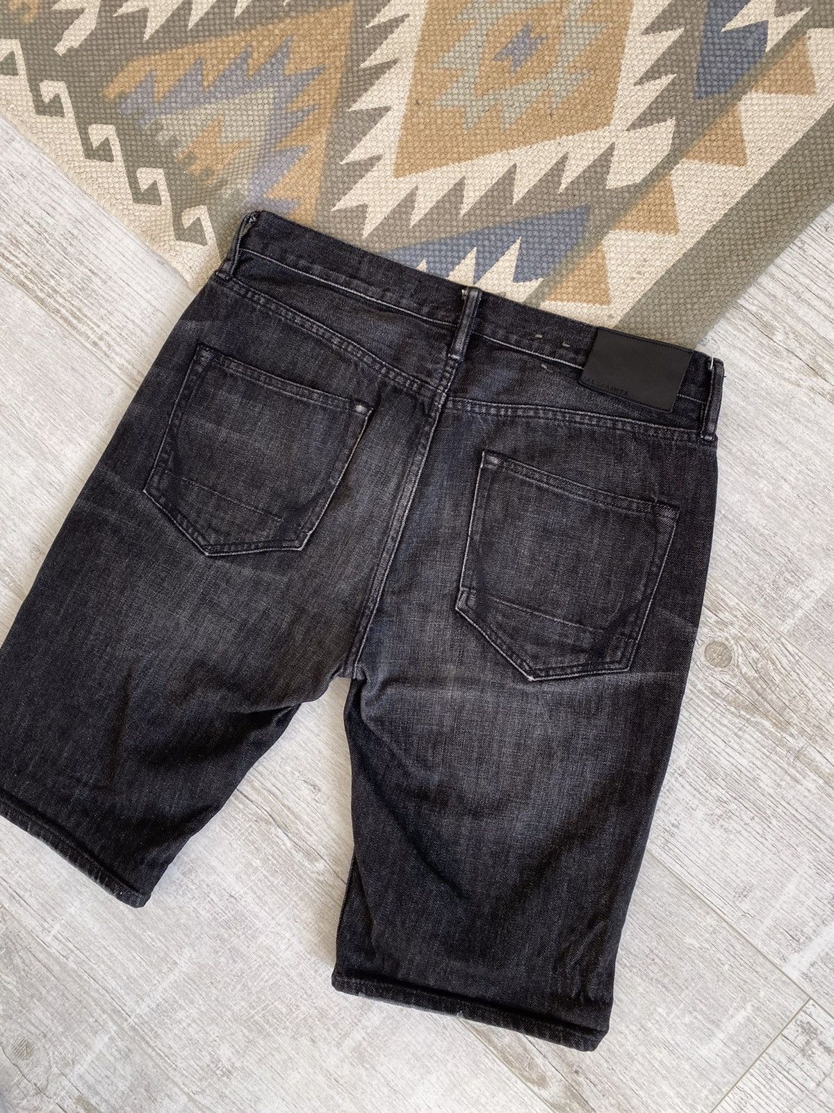 Allsaints Allsaints Cotton Distressed Washed Denim Shorts Size US 30 / EU 46 - 7 Thumbnail