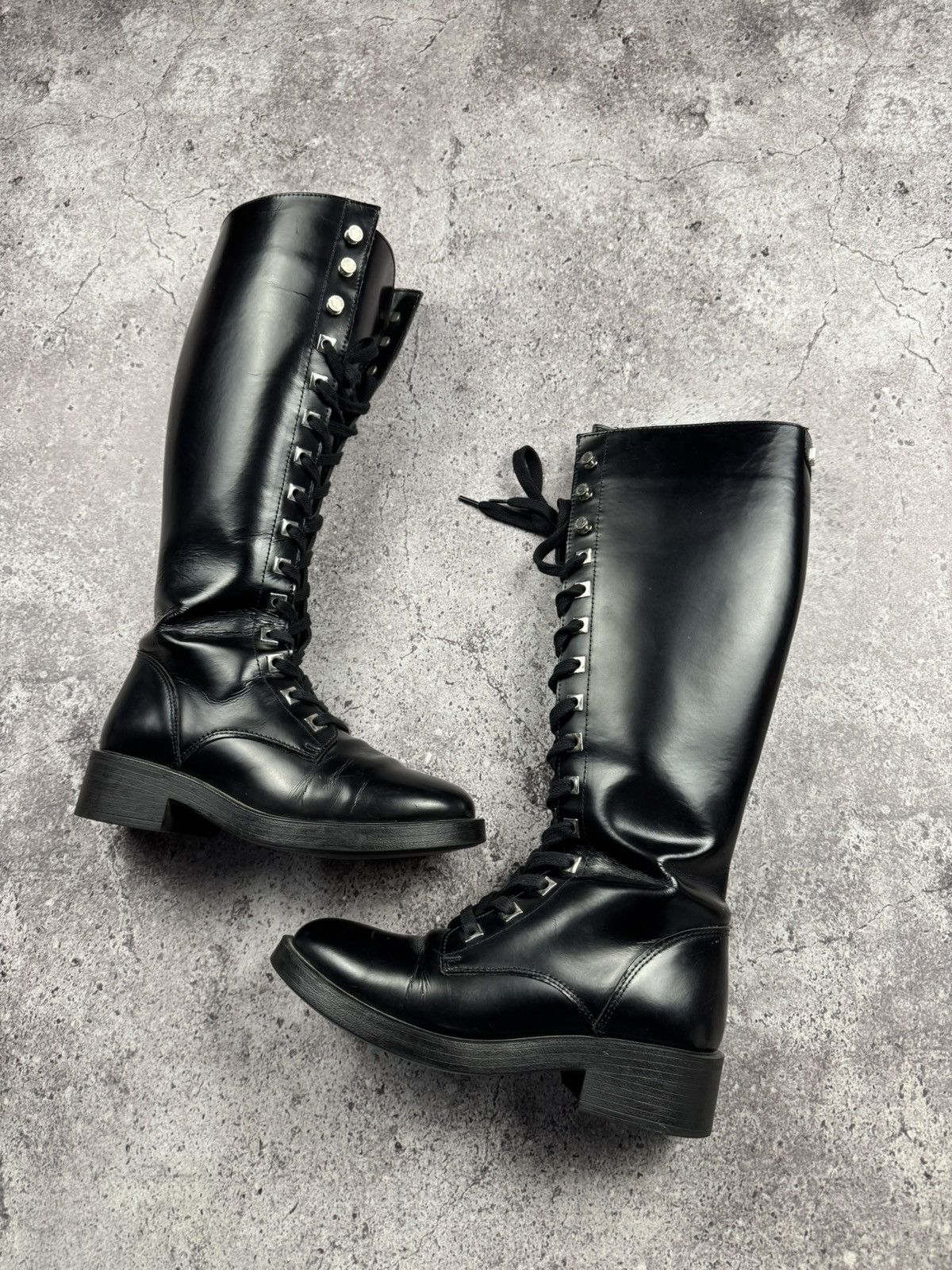 Japanese Brand Vintage AS 98 Zip Ankle Owens Style Leather Distressed Boots Size US 7 / IT 37 - 2 Thumbnail