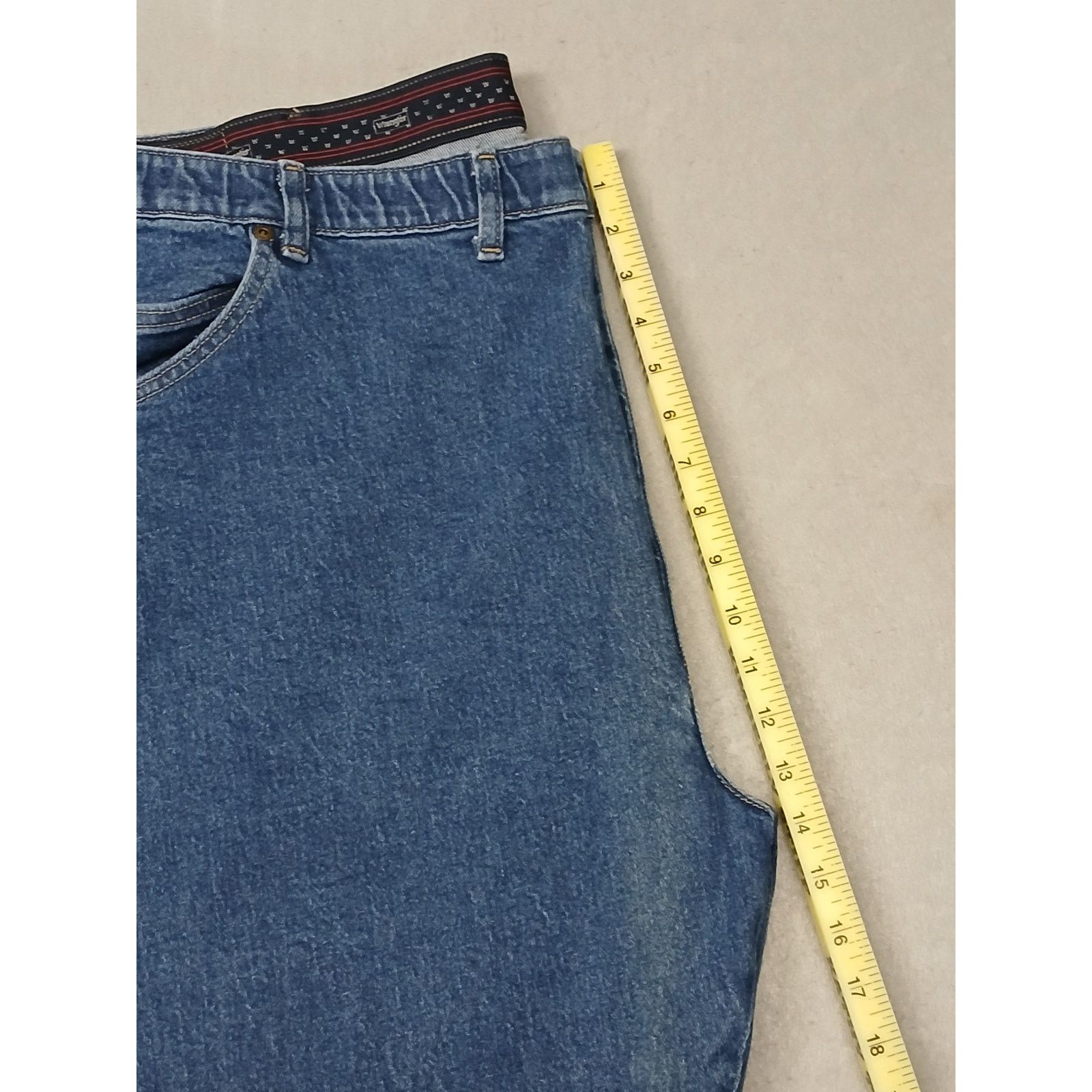 Wrangler Wrangler (46x29) Straight Stretch Waist Blue Denim Jeans Size US 30 / EU 46 - 6 Thumbnail