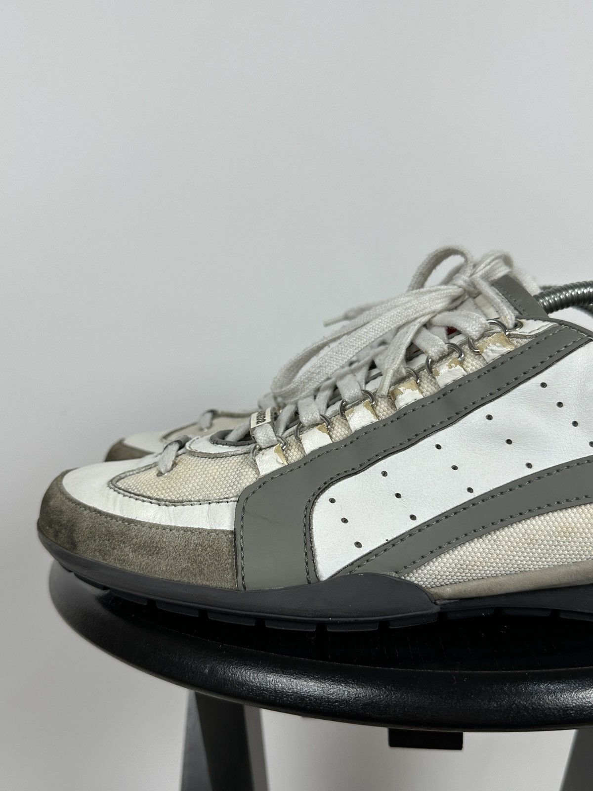 Dsquared2 Dsquared2 Get In The Fast Line Leather Low Sneakers Size US 9 / EU 42 - 13 Thumbnail