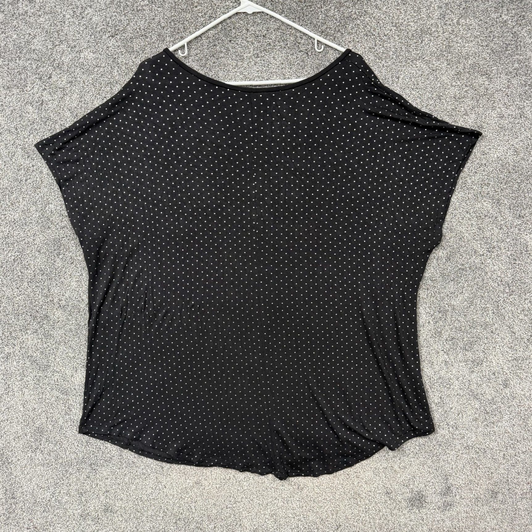 Vintage Maurices Tunic Top Shirt 3 Plus Black White Polka Dot Dolman Sleeve Boho 24/7 Jersey T-Shirt Womens Plus Size (Squo) Size XS / US 0-2 / IT 36-38 - 5 Thumbnail