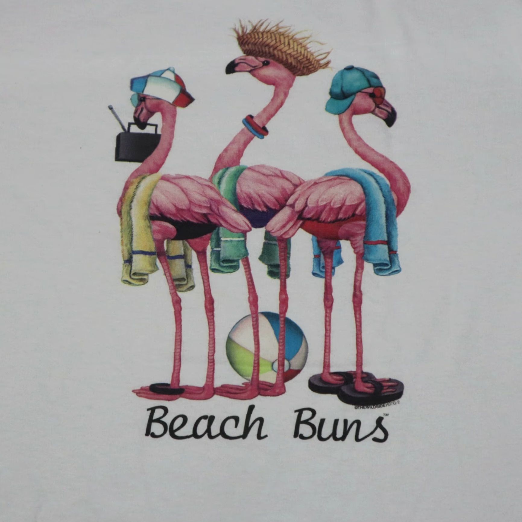 Hanes Hanes T-Shirt Myrtle Beach Beach Bums South Carolina SC White M Medium Mens Shirt 90s Beach Theme Size US M / EU 48-50 / 2 - 5 Thumbnail