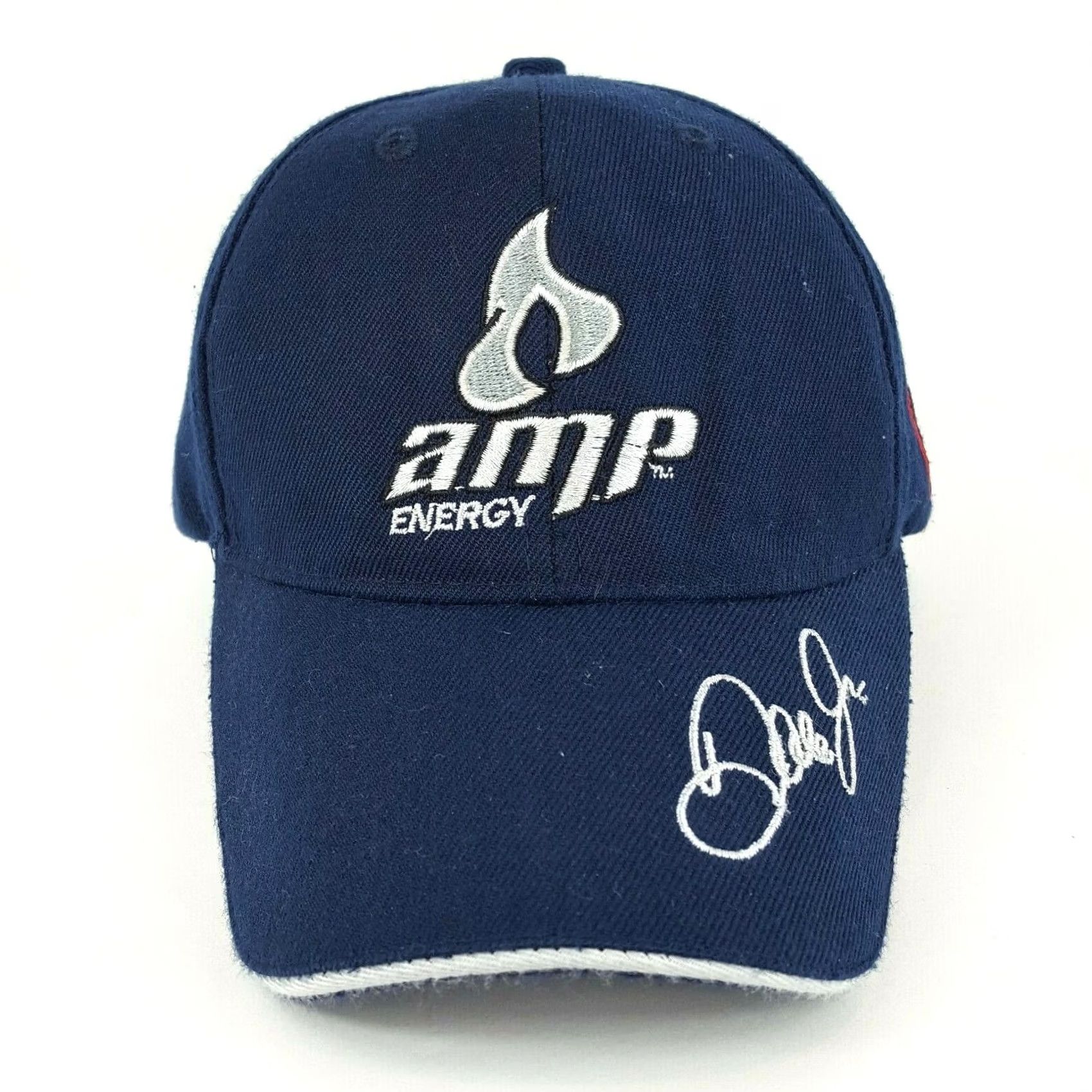 NASCAR VINTAGE NASCAR Hat Baseball Cap Retro Y2K Dale Earnhardt Jr Amp Energy Drink Snapback Blue Adjustable Men Size ONE SIZE - 2 Thumbnail