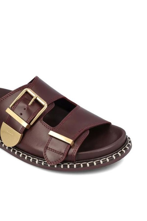Chloe o1loc1c0425 Rebecca Slides in Grenat Size US 7 / IT 37 - 4 Thumbnail