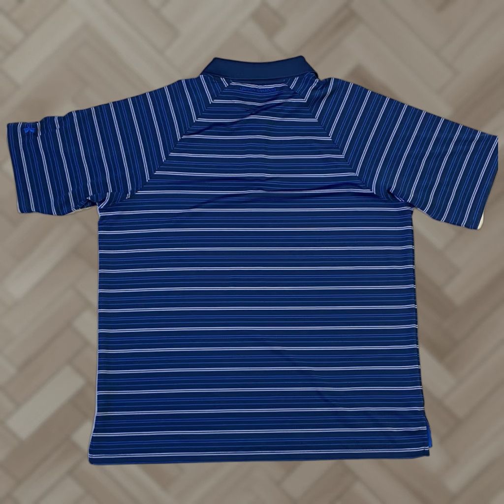 Under Armour Under Armour Polo Shirt Golf Short Sleeve Striped Blue White Men's XL Mens XL Under Armour HeatGear Regular Shirt Size US XL / EU 56 / 4 - 1 Thumbnail