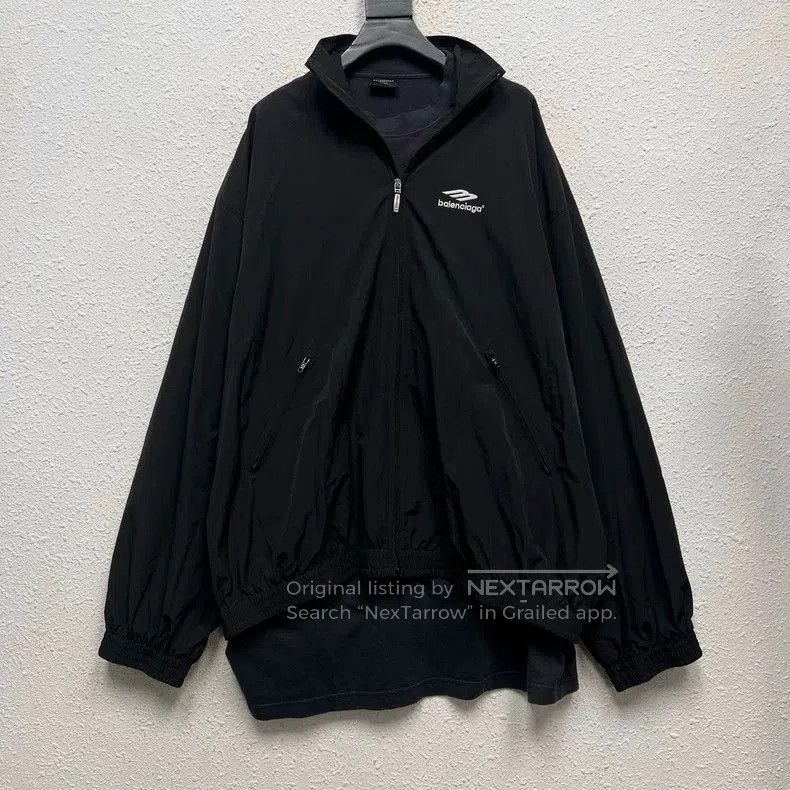 Balenciaga 3B Embroidered 2-in-1 Jacket.