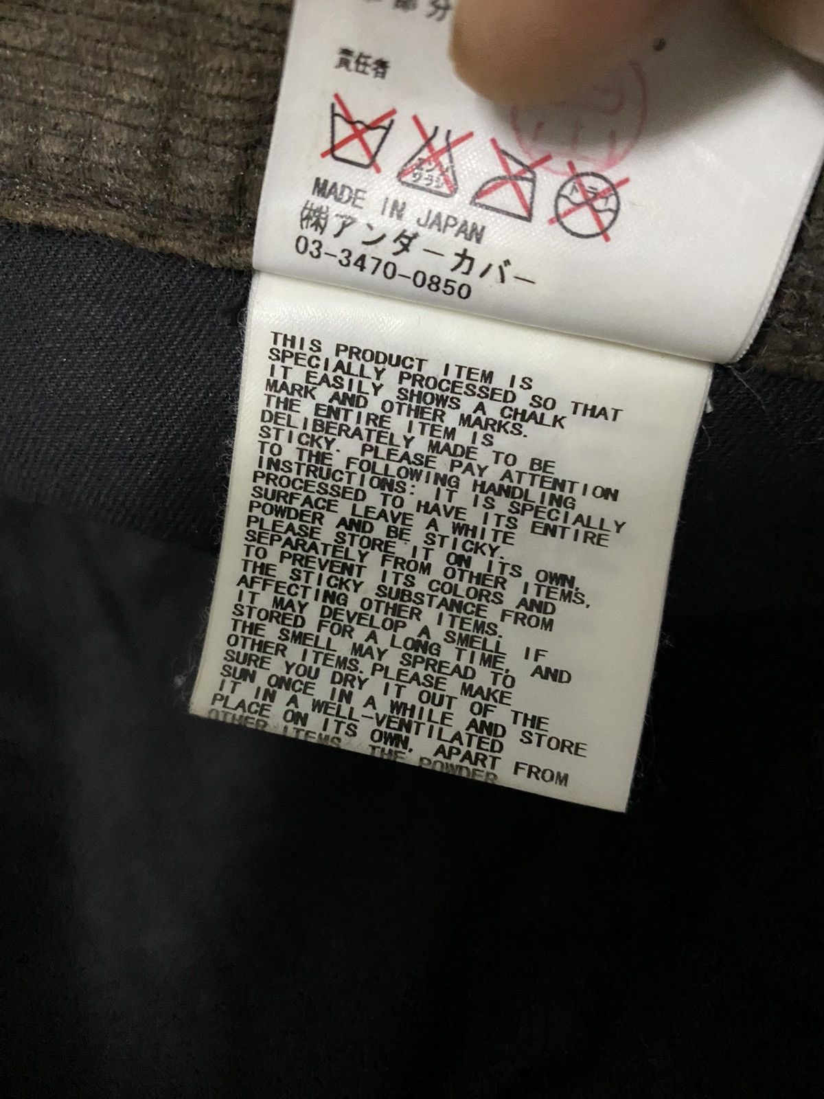 Undercover Vintage Undercover AW08 oiled waxed Cargo Bondage Pants Size US 30 / EU 46 - 14 Thumbnail